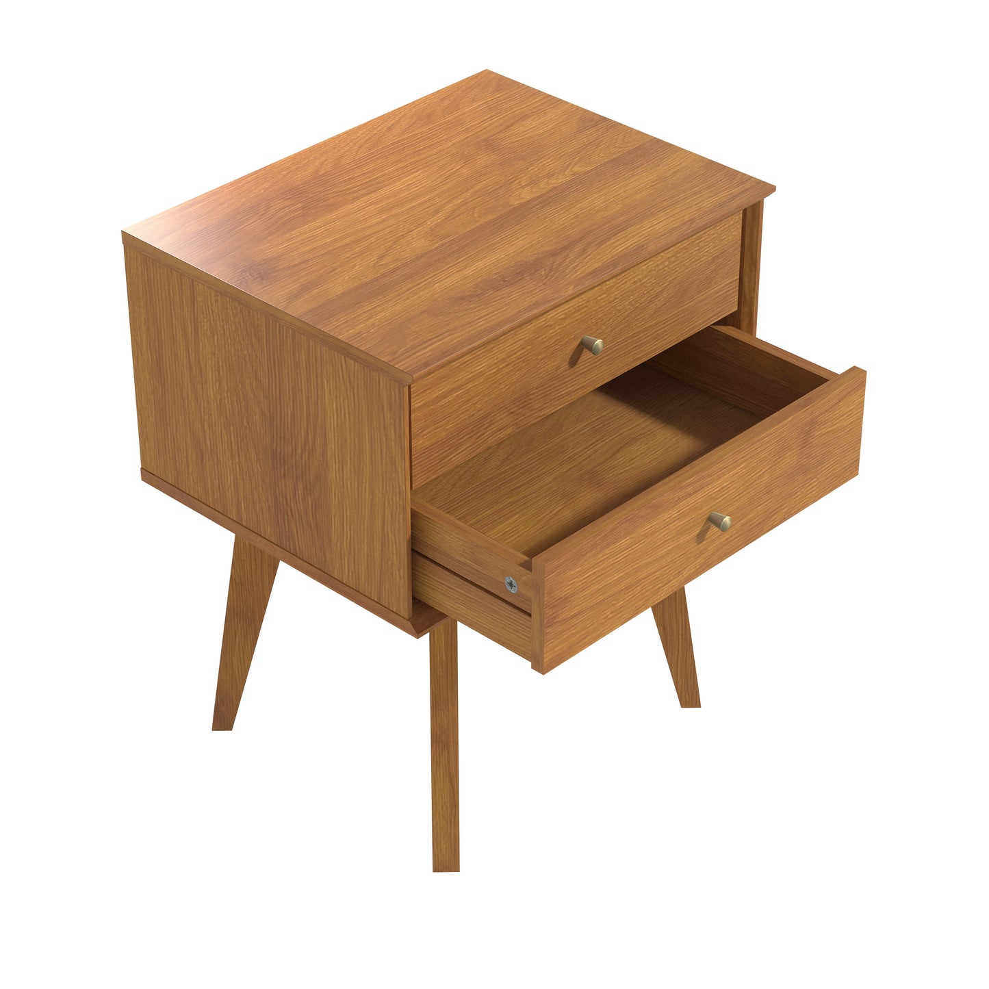 Galano Abby Retro 2 Drawer Nightstand (Set of 2)