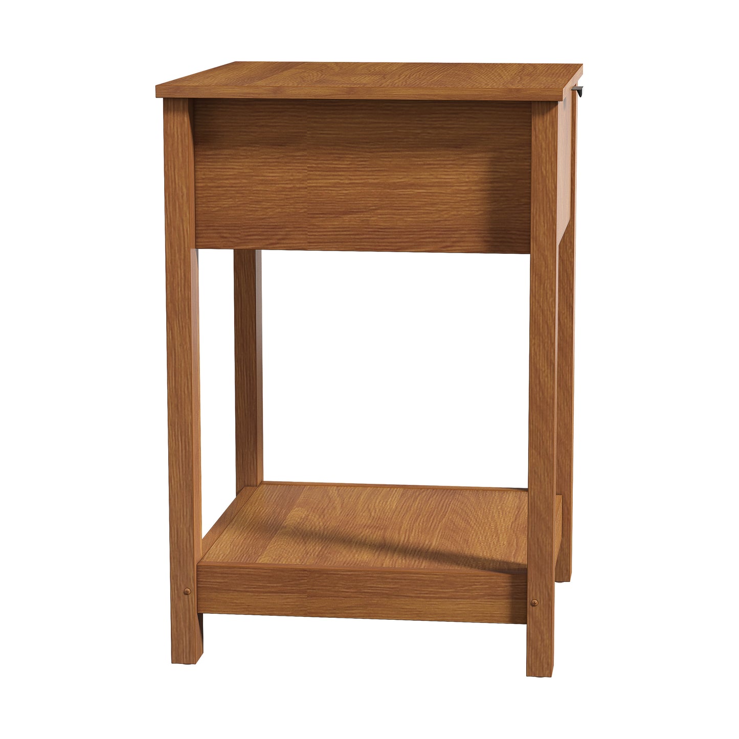 Galano 2-Piece Nightstand Set with Drawer and Open Shelf Storage 16.5" H × 15.4" W × 23.2" D