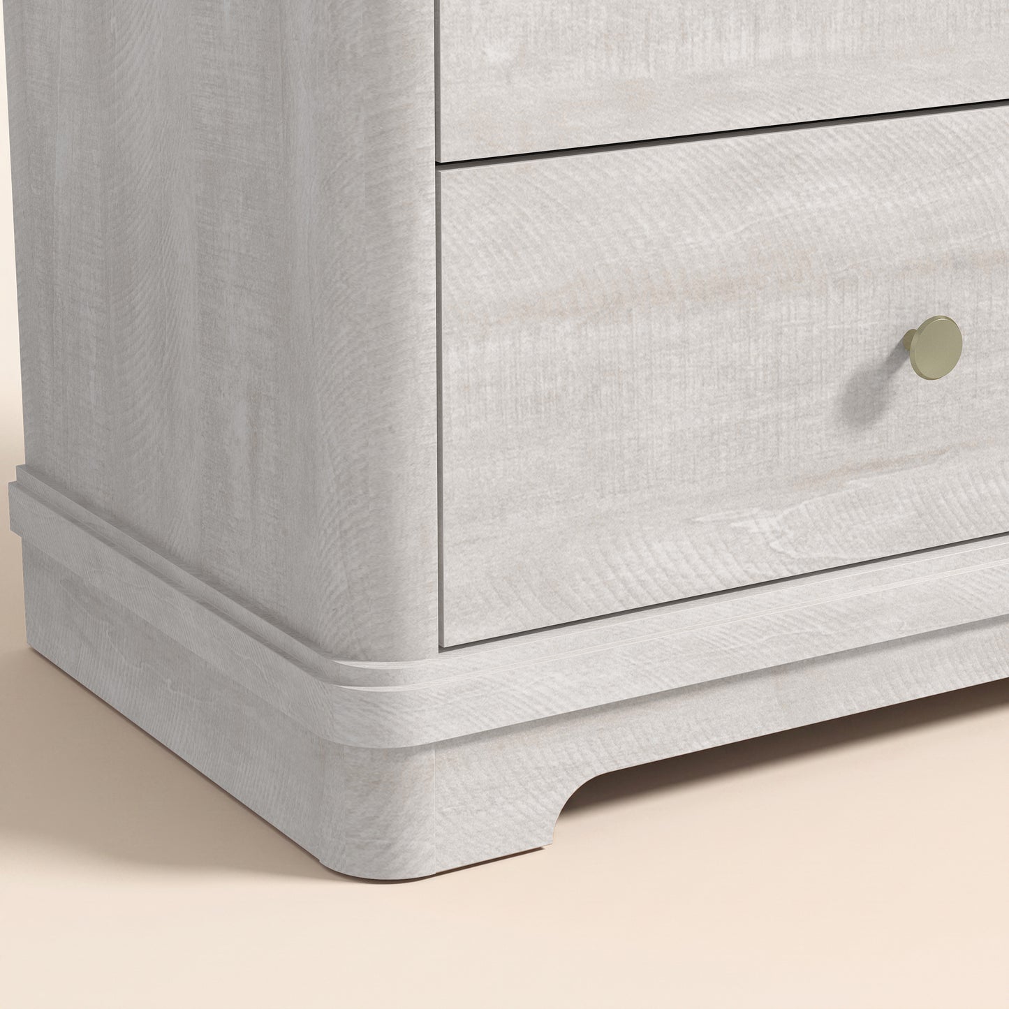 6-Drawer Double Dresser with Sculpted Base