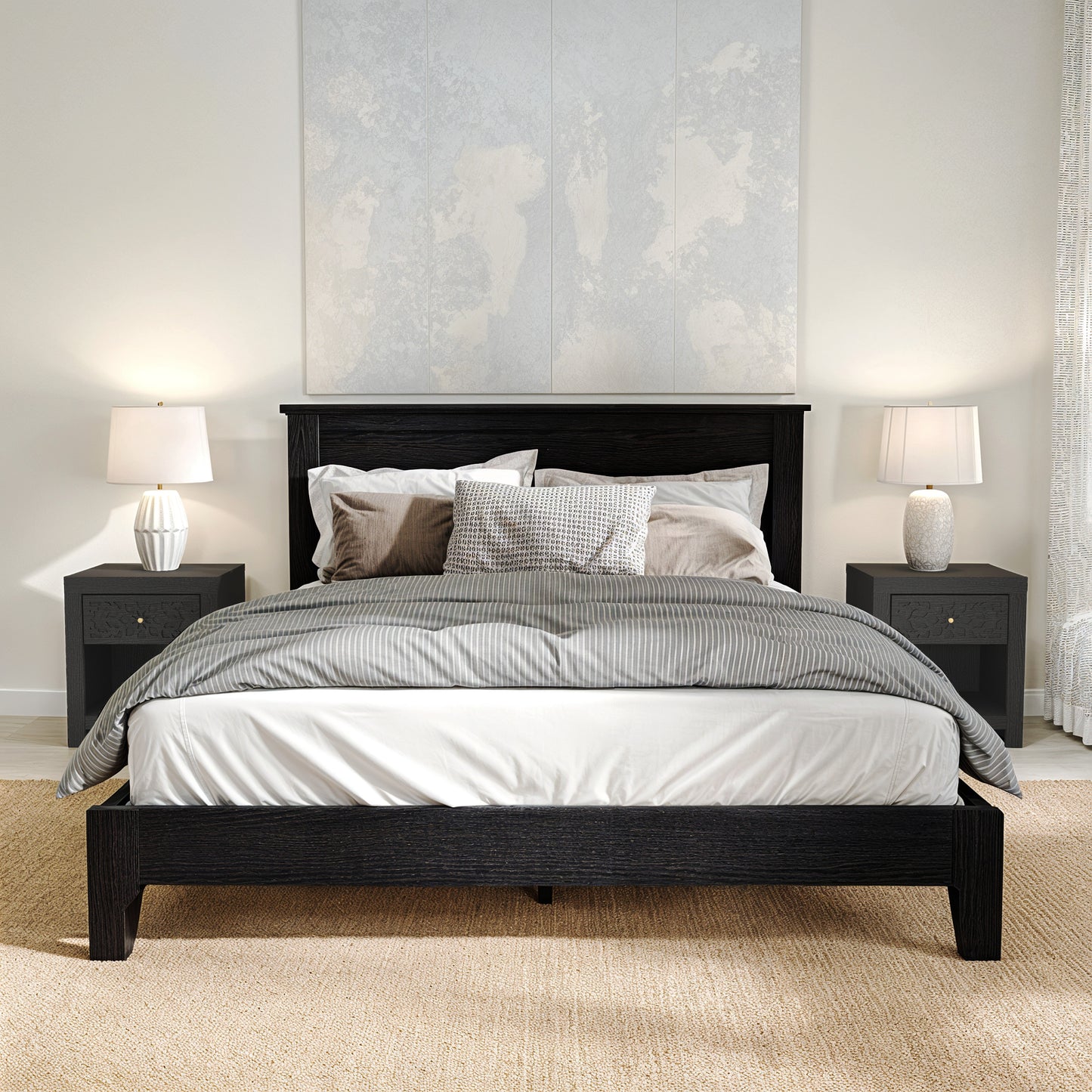 Galano 1-Drawer Nightstand with Lower Shelf 17.8" W x 16.0" D x 20.1" H