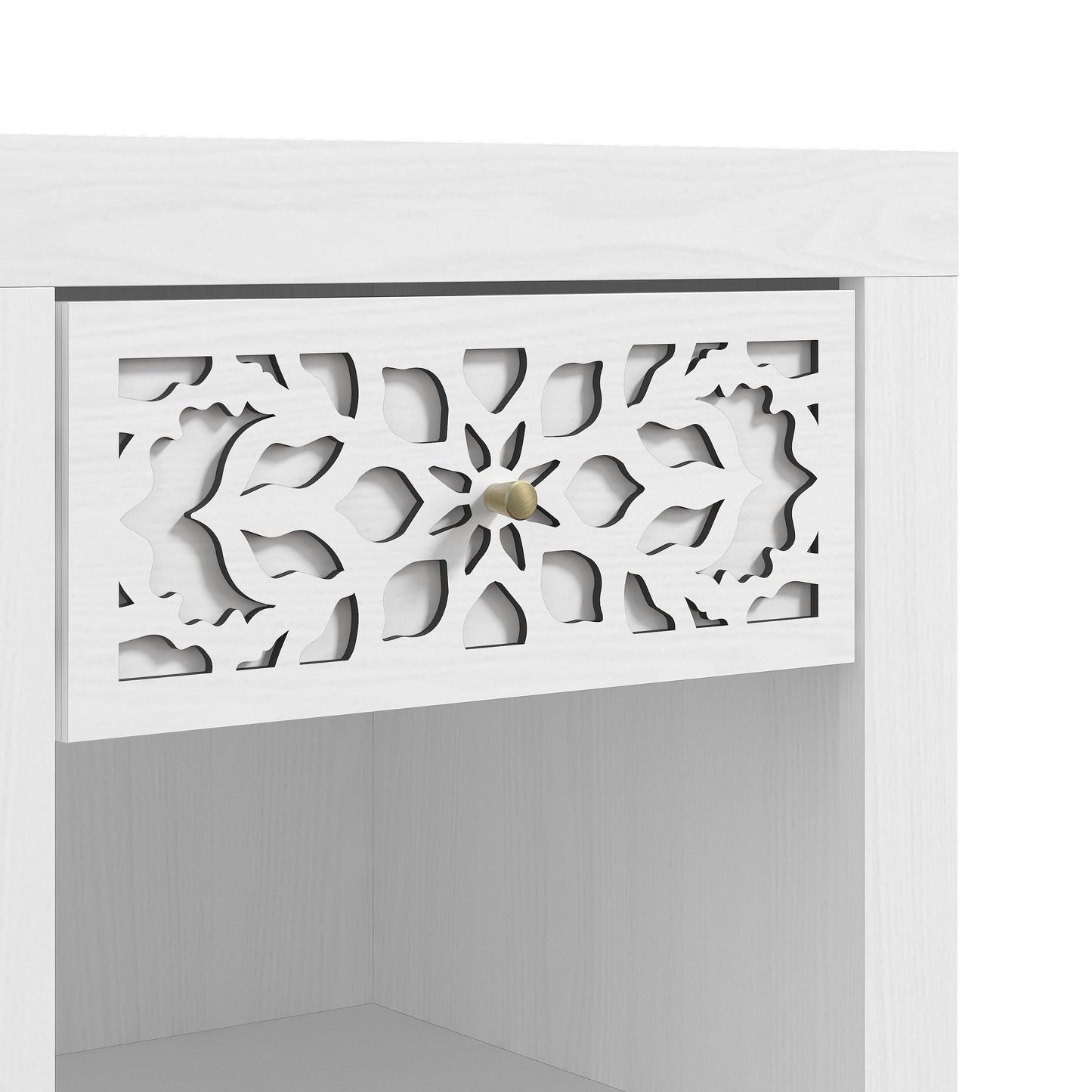 Galano 1-Drawer Nightstand with Lower Shelf 17.8" W x 16.0" D x 20.1" H