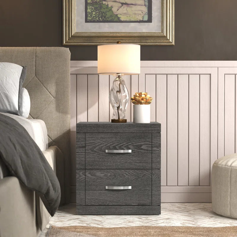 Galano Modern 2-Drawer Nightstand 18.9" W × 16.3" D × 20.3" H