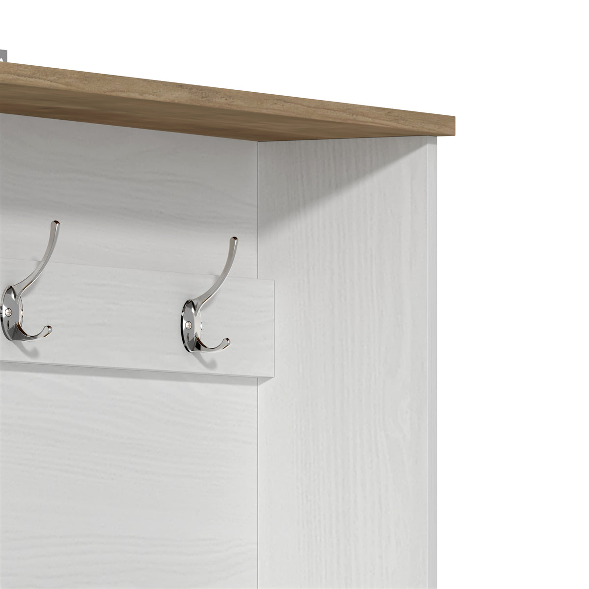 GALANO Hall Tree with Bench, 2-Door Shoe Storage and 3 Hooks, 31.3"