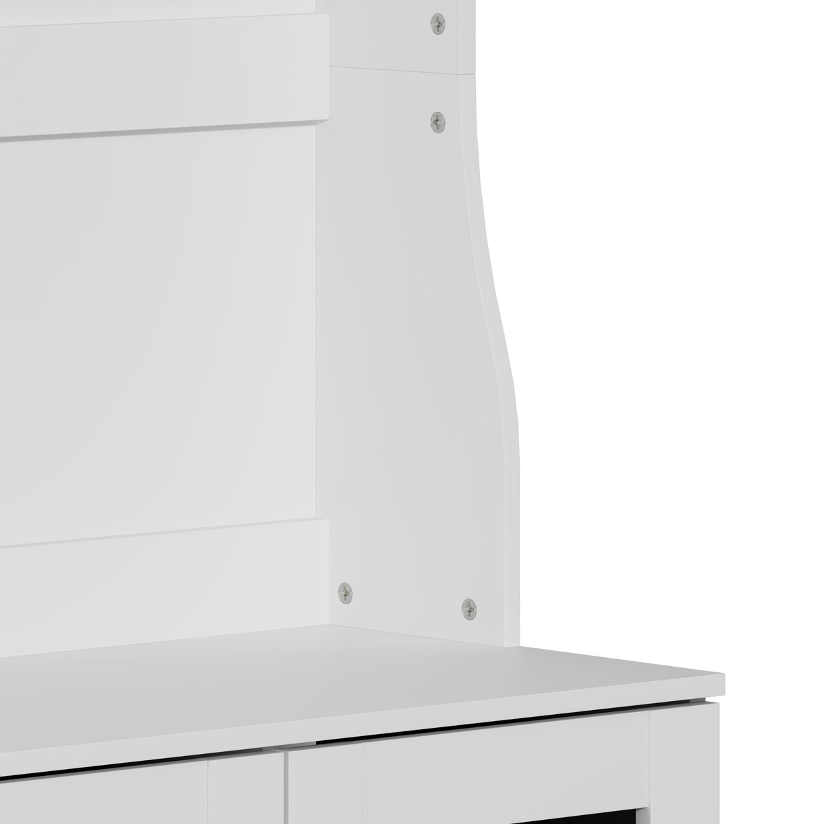GALANO Hall Tree with Bench, 2-Door Shoe Storage and 3 Hooks, 31.3"