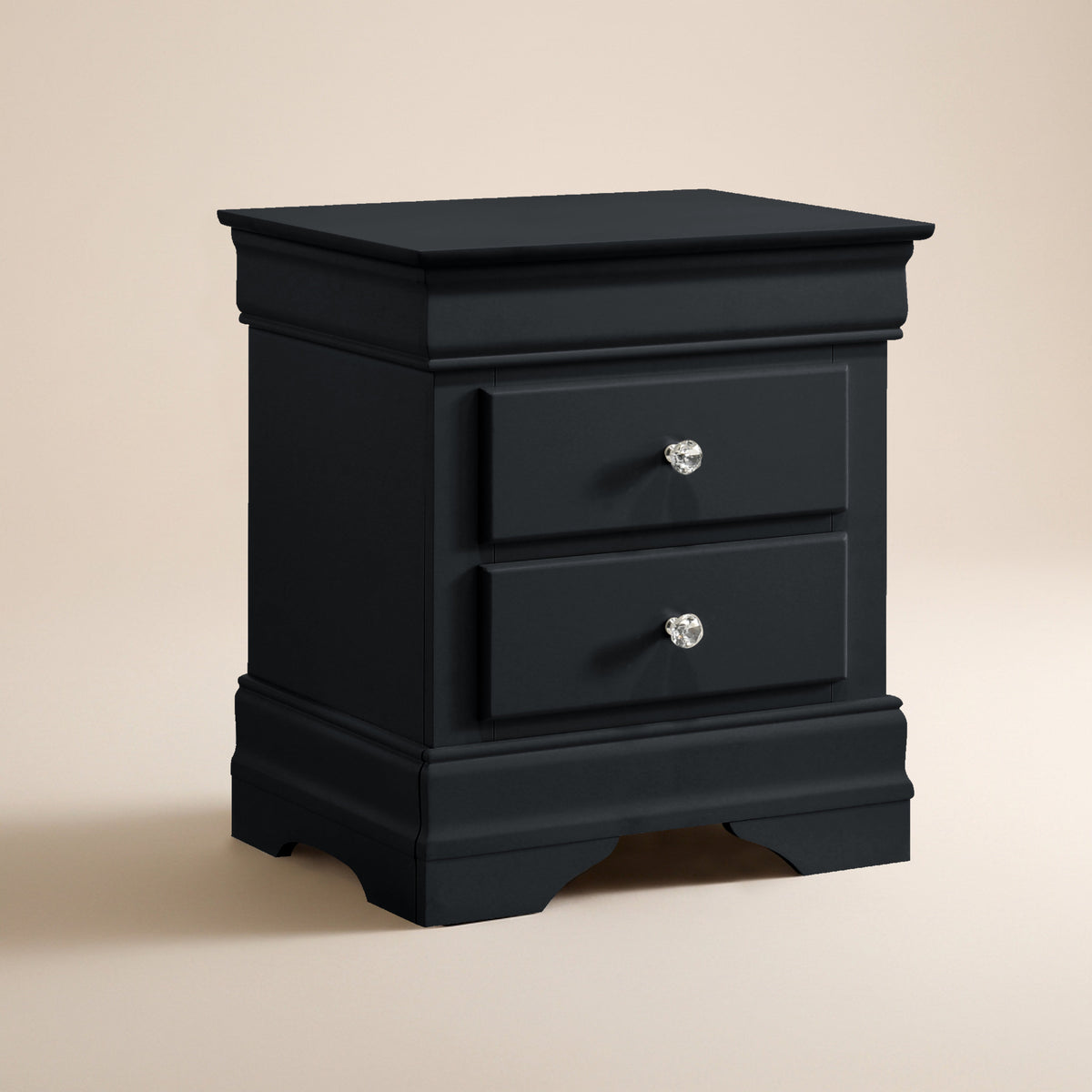 GALANO 2-Drawer Nightstand Set of 2, Fully Assembled