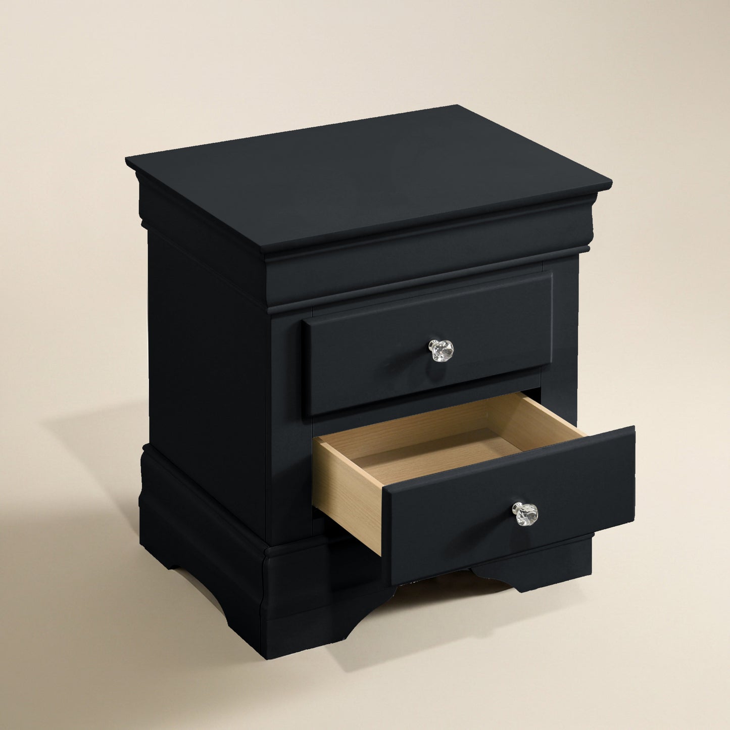 GALANO 2-Drawer Nightstand Set of 2, Fully Assembled