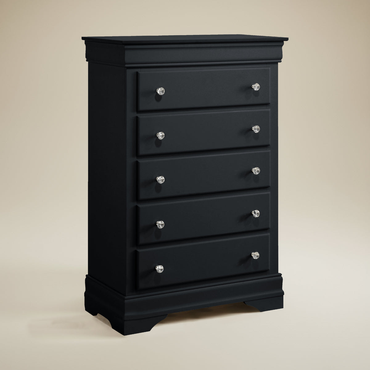 GALANO 5-Drawer Chest, Fully Assembled, 30.9", 1-Piece