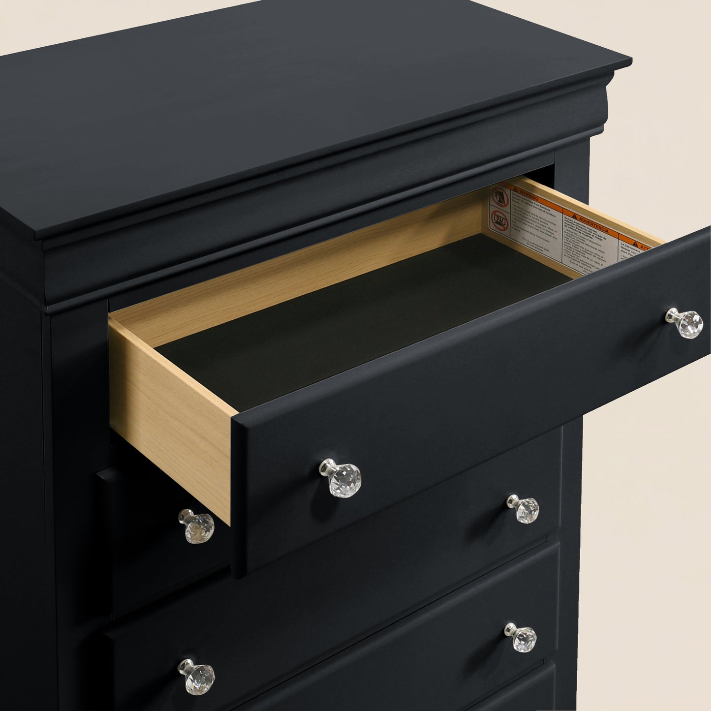 GALANO 5-Drawer Chest, Fully Assembled, 30.9", 1-Piece