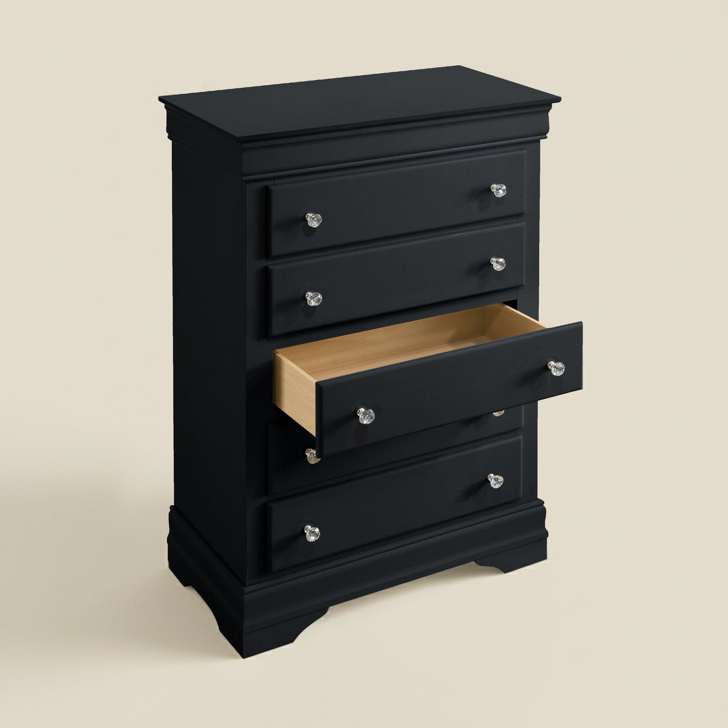 GALANO 5-Drawer Chest, Fully Assembled, 30.9", 1-Piece