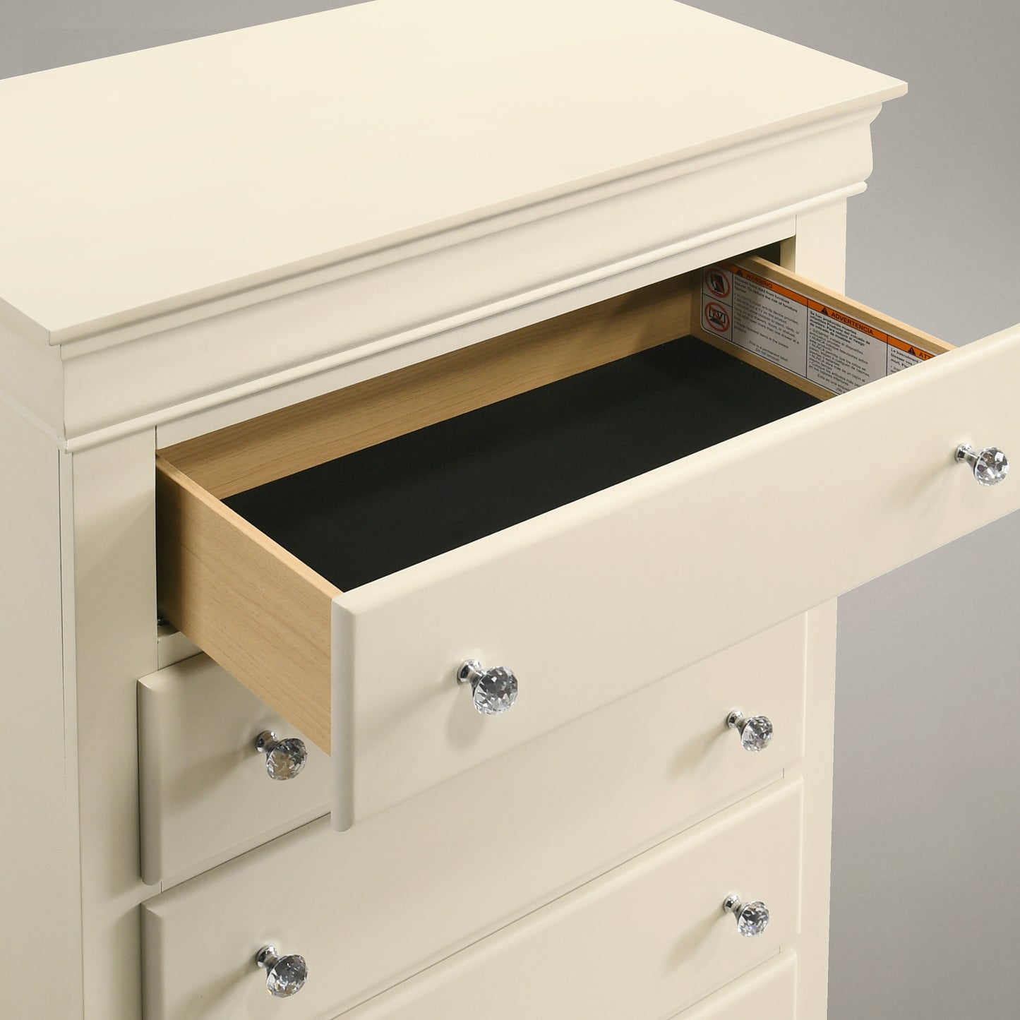 GALANO 5-Drawer Chest, Fully Assembled, 30.9", 1-Piece