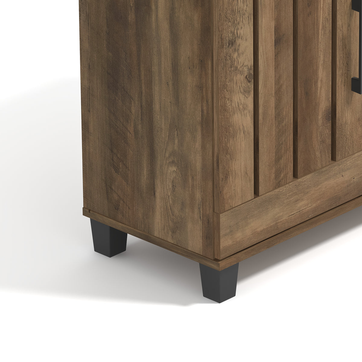 GALANO 16-Pair Shoe Storage Cabinet with 3 Slatted Doors