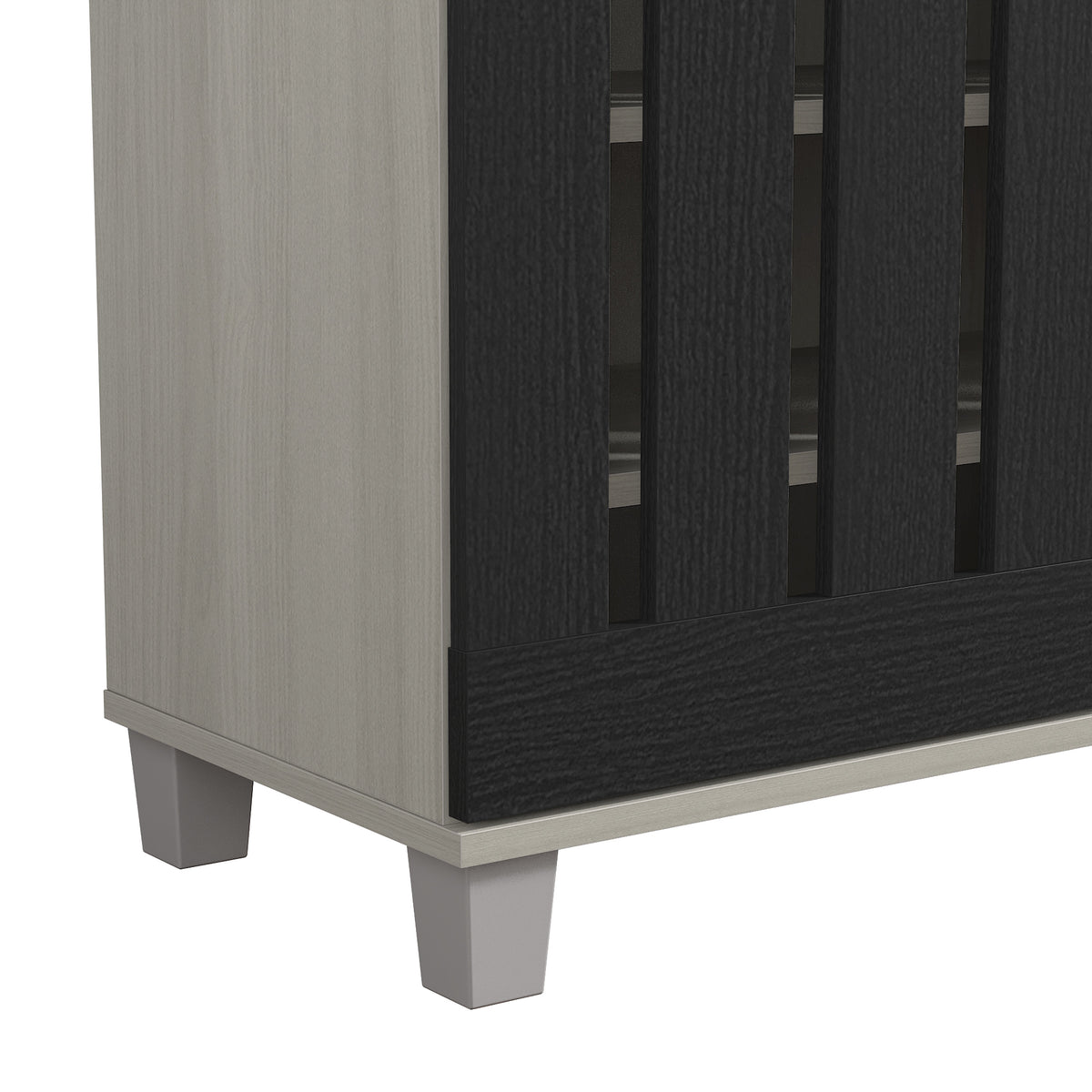 GALANO Shoe Storage Cabinet with 3 Slatted Doors, 45.3 in. Wide, 1 Cabinet