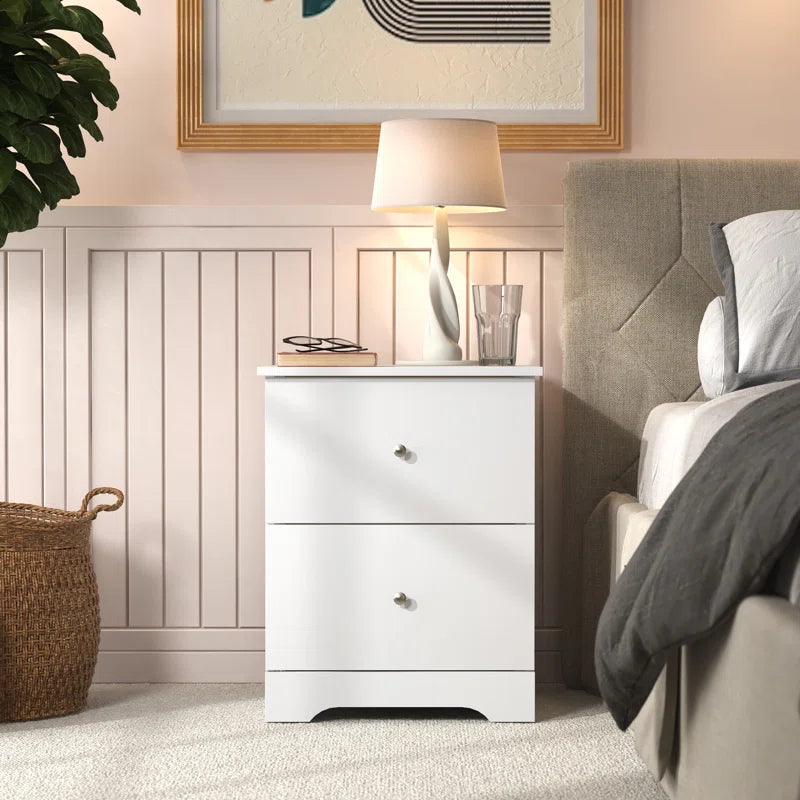 Galano Modern 2-Drawer Nightstand 18.7" W × 15.7" D × 23.7" H
