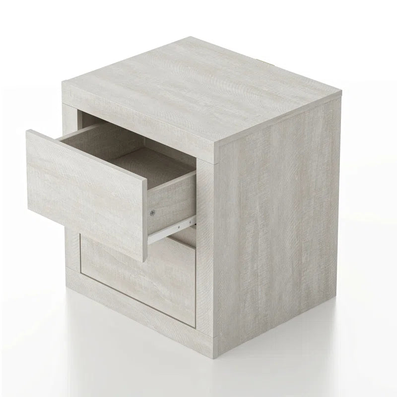 Galano Modern Tall 2-Drawer Nightstand 18.9" W × 16.3" D × 20.3" H