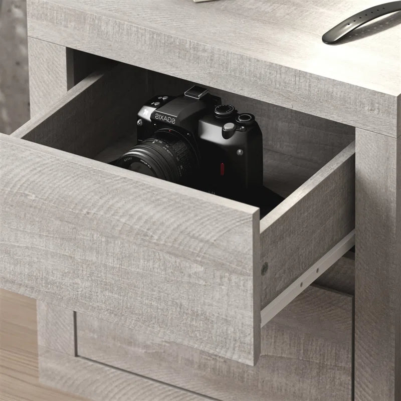 Galano Modern Tall 2-Drawer Nightstand 18.9" W × 16.3" D × 20.3" H