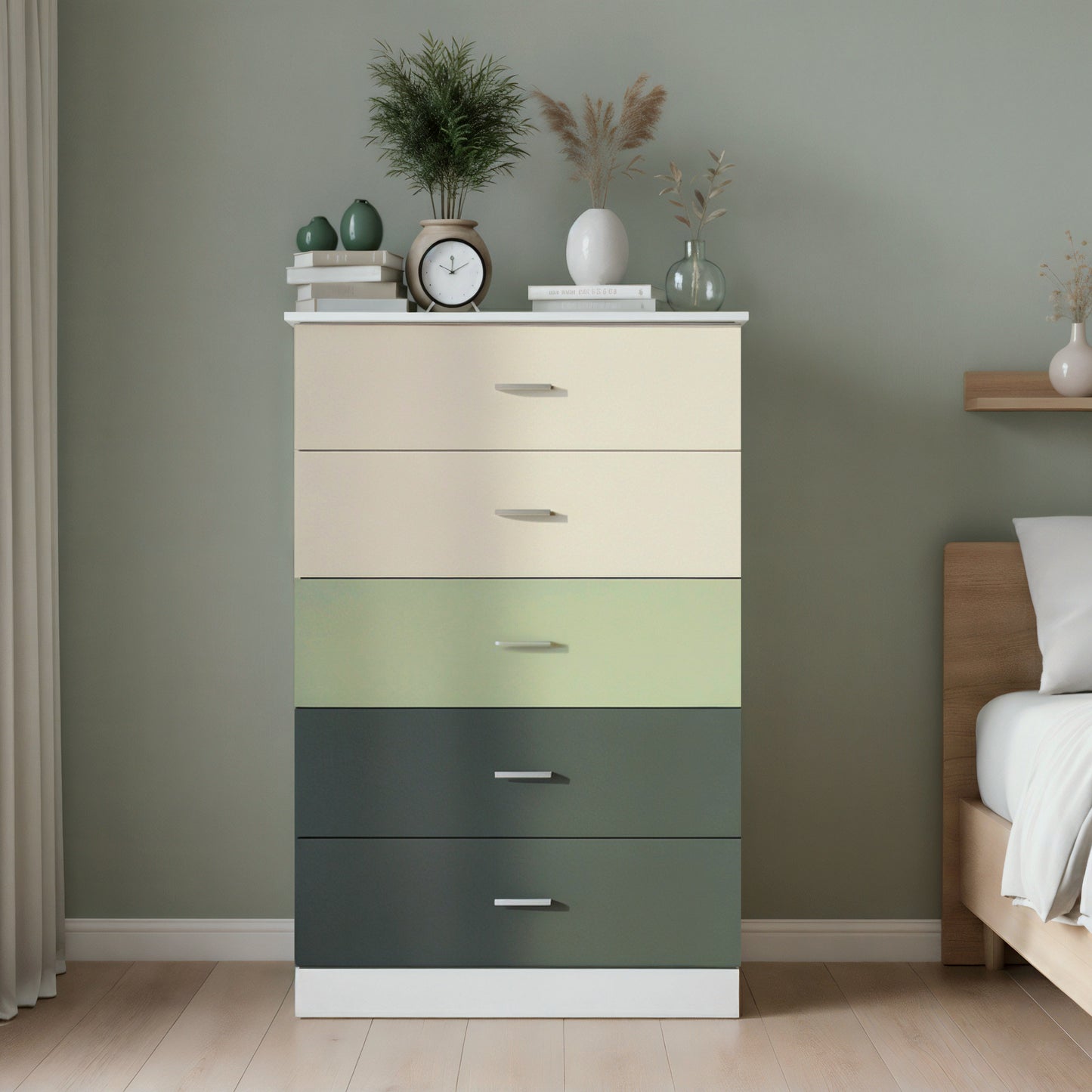 Galano 5-Drawer Dresser with Interlock Safety 31.3" W × 15.6" D × 47.2" H