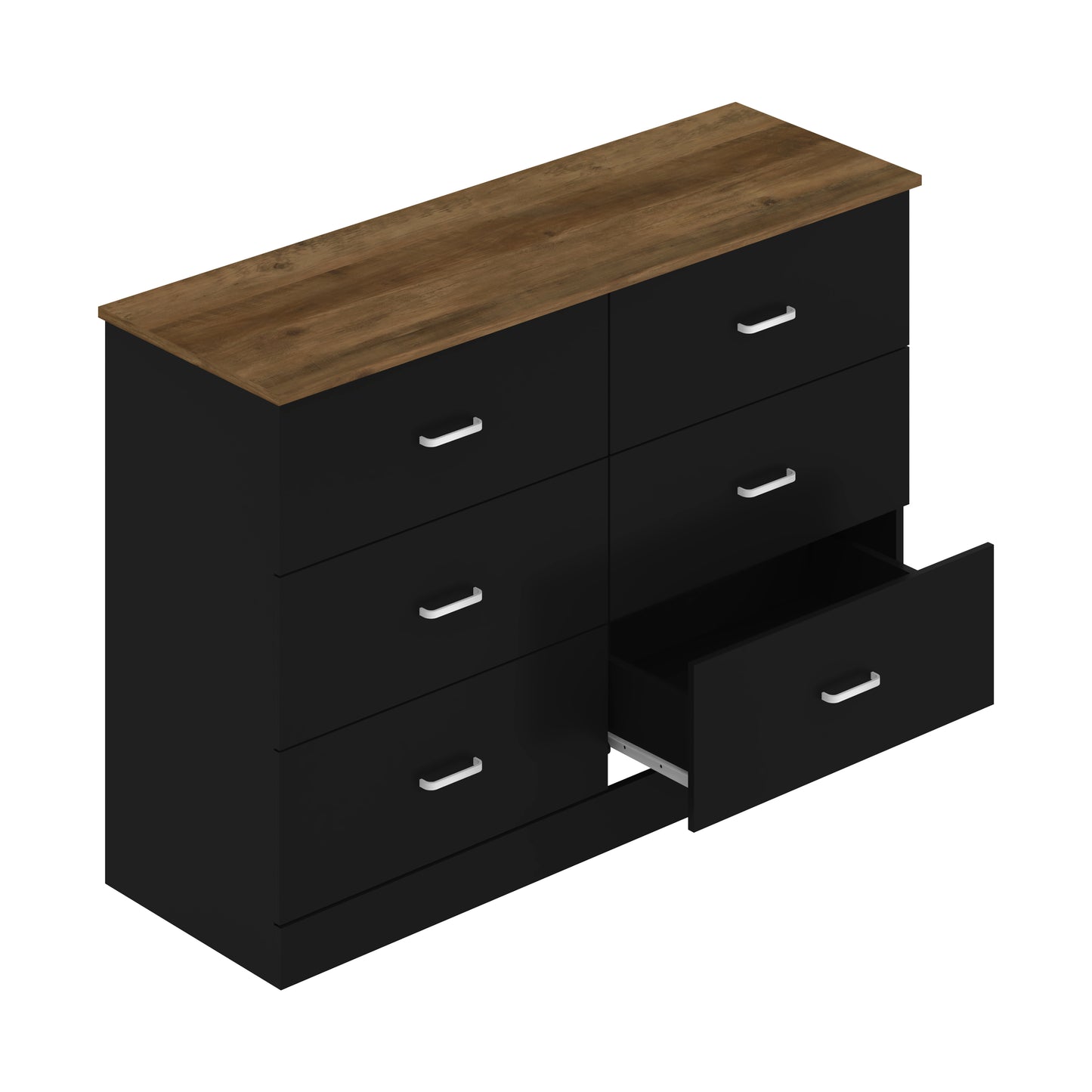 Galano 6-Drawer Double Dresser with Interlock Safety 47.0" W × 15.6" D × 31.7" H