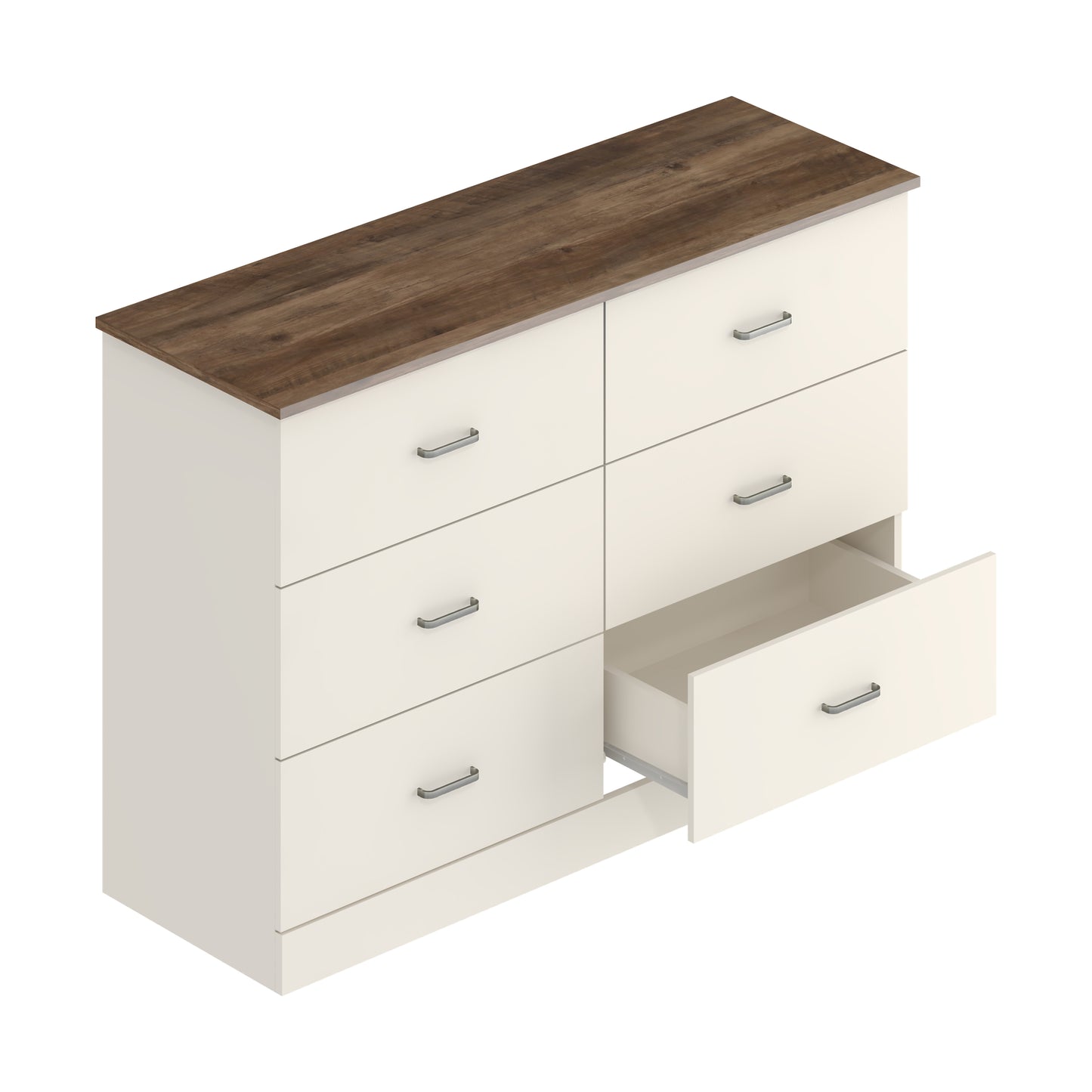 Galano 6-Drawer Double Dresser with Interlock Safety 47.0" W × 15.6" D × 31.7" H