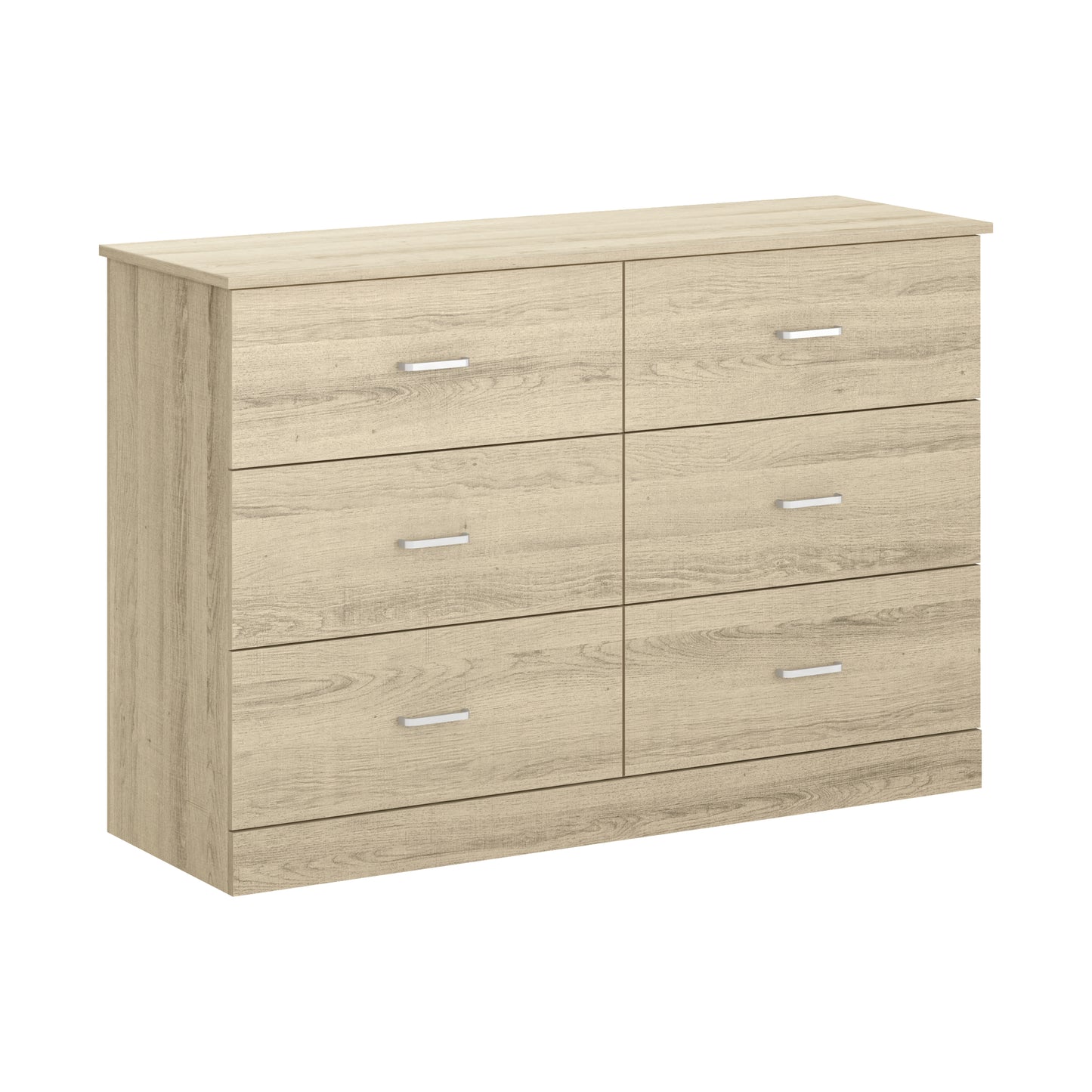 Galano 6-Drawer Double Dresser with Interlock Safety 47.0" W × 15.6" D × 31.7" H