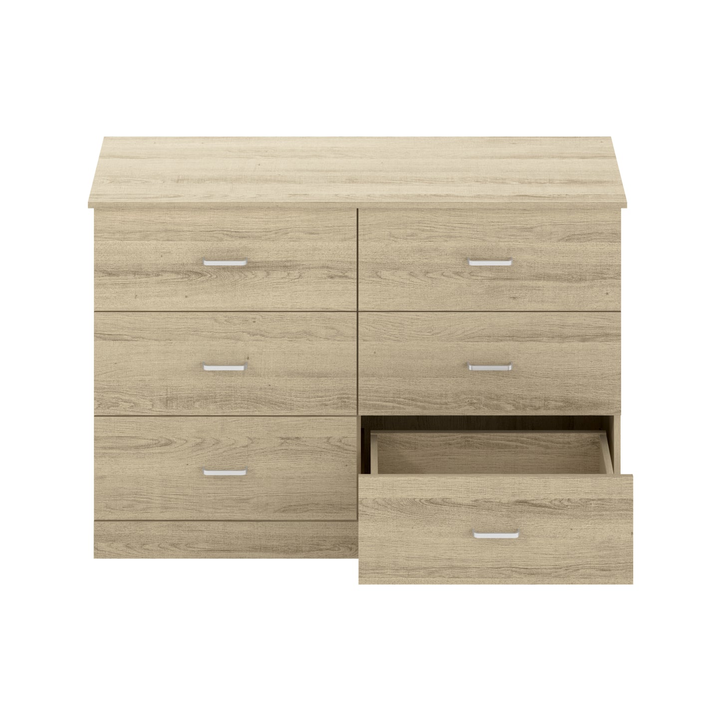 Galano 6-Drawer Double Dresser with Interlock Safety 47.0" W × 15.6" D × 31.7" H