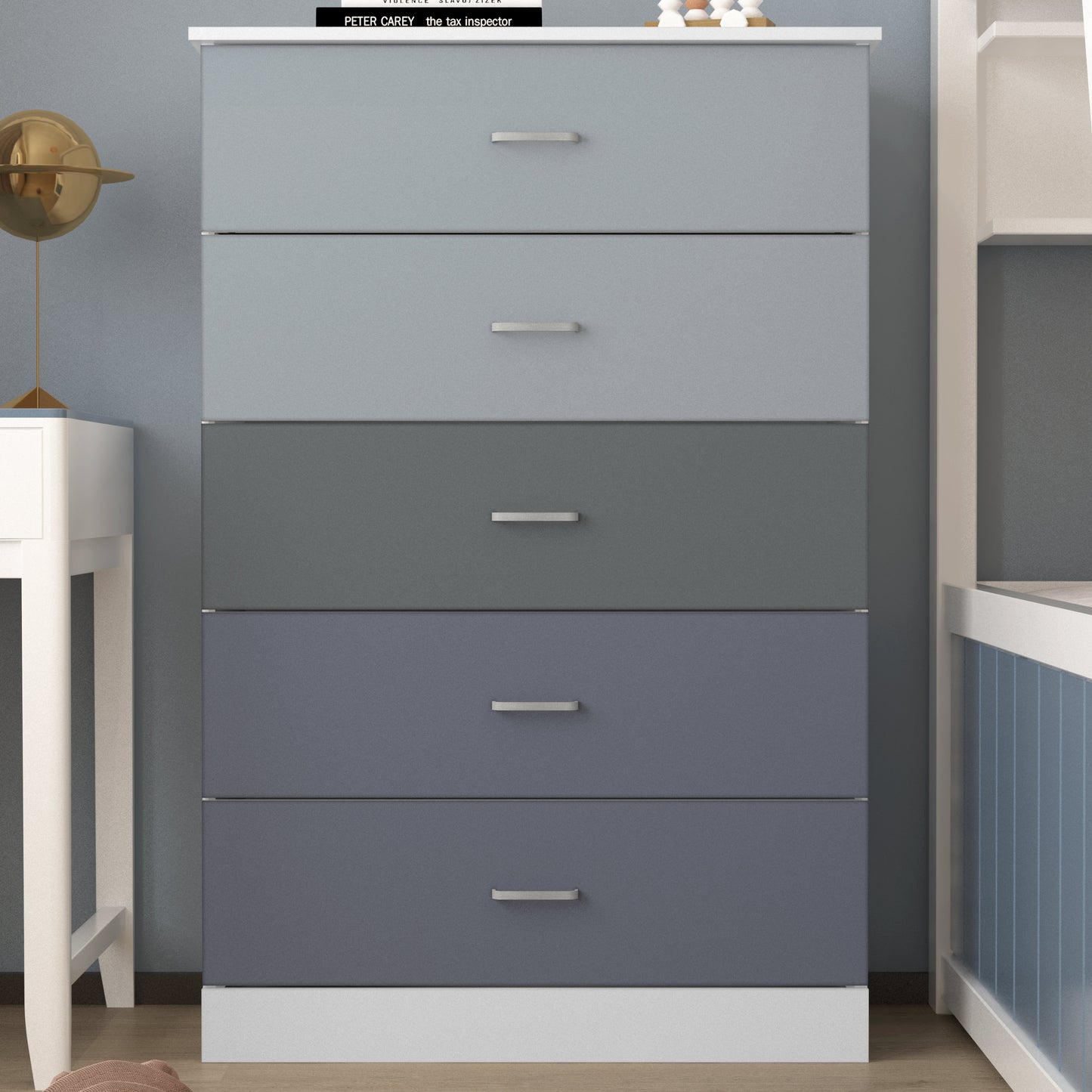 Galano 5-Drawer Dresser with Interlock Safety 31.3" W × 15.6" D × 47.2" H