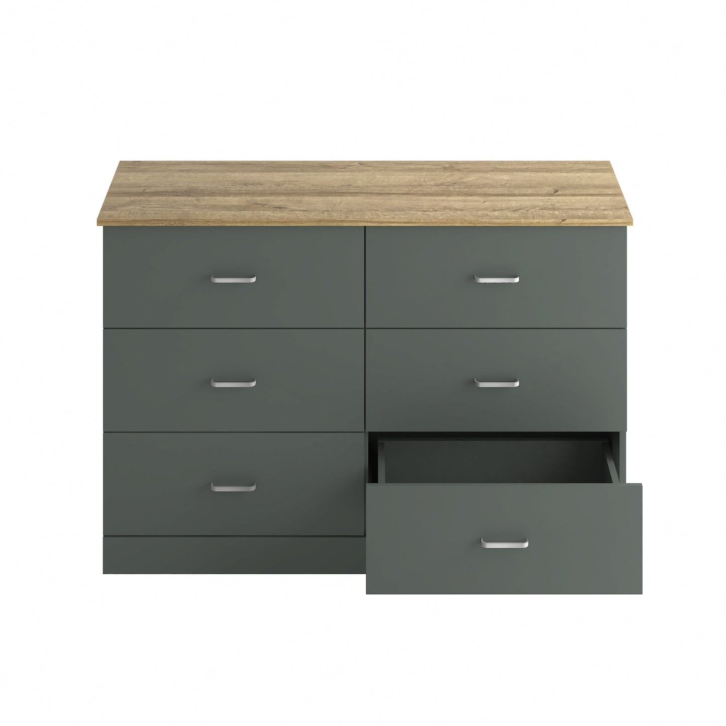 Galano 6-Drawer Double Dresser with Interlock Safety 47.0" W × 15.6" D × 31.7" H