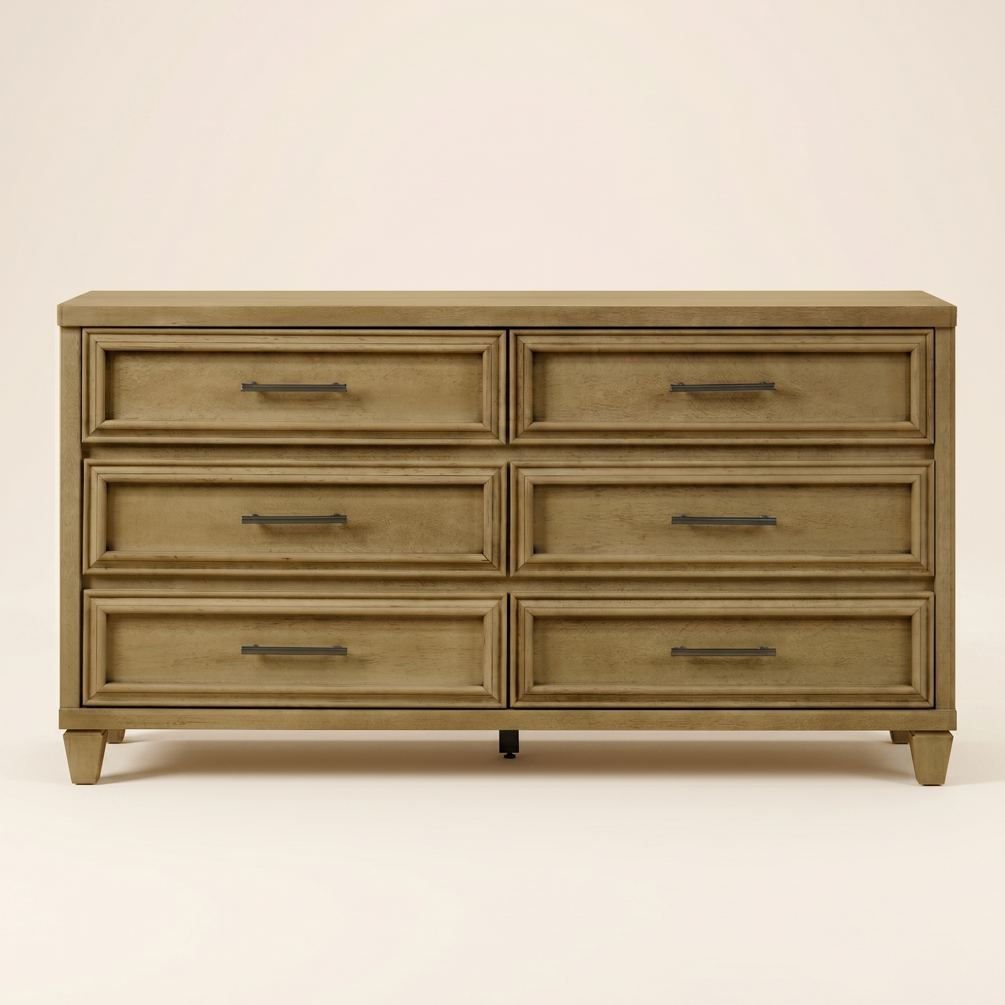 GALANO 6-Drawer Double Dresser, Manufactured Wood, 1 Piece