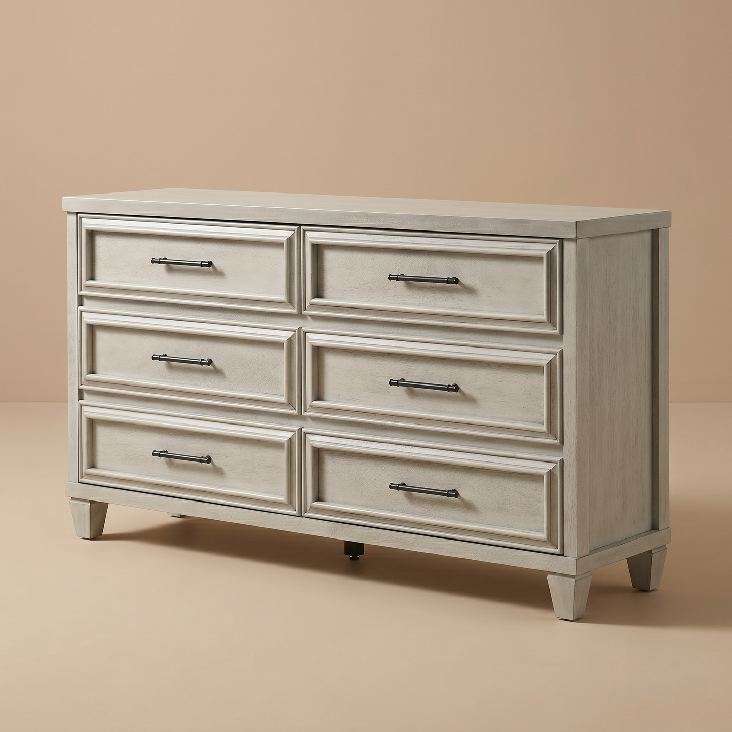 GALANO 6-Drawer Double Dresser, Manufactured Wood, 1 Piece