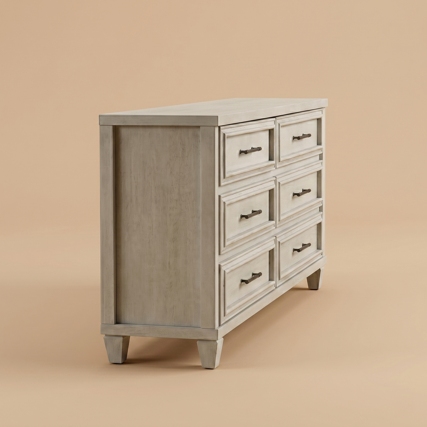 GALANO 6-Drawer Double Dresser, Manufactured Wood, 1 Piece