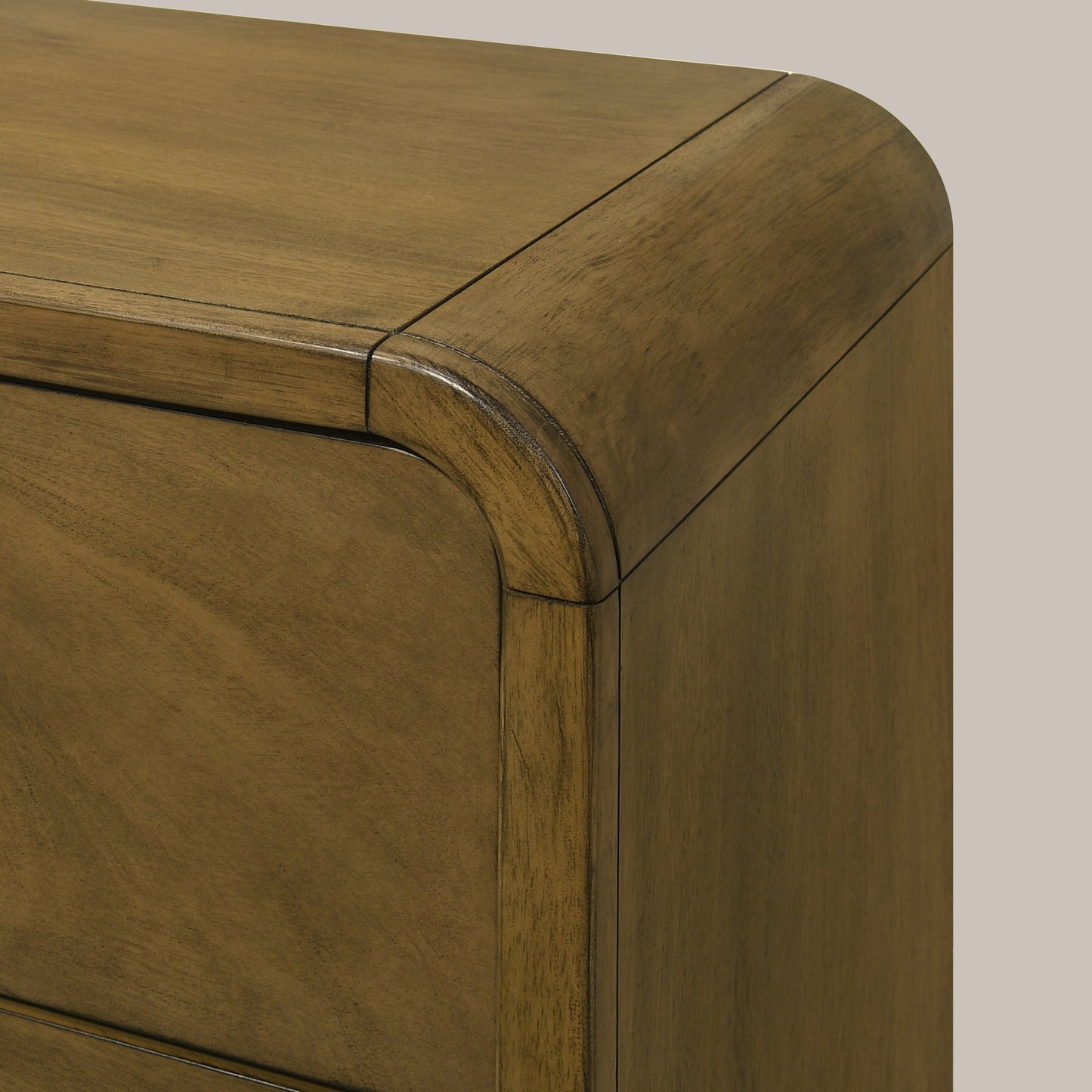 GALANO 2-Drawer Nightstand, Fully Assembled, 25.9" H, Brown, 1-Piece