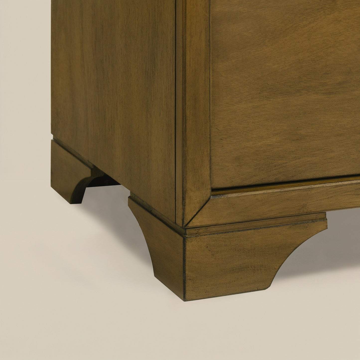 GALANO 2-Drawer Nightstand, Fully Assembled, 25.9" H, Brown, 1-Piece
