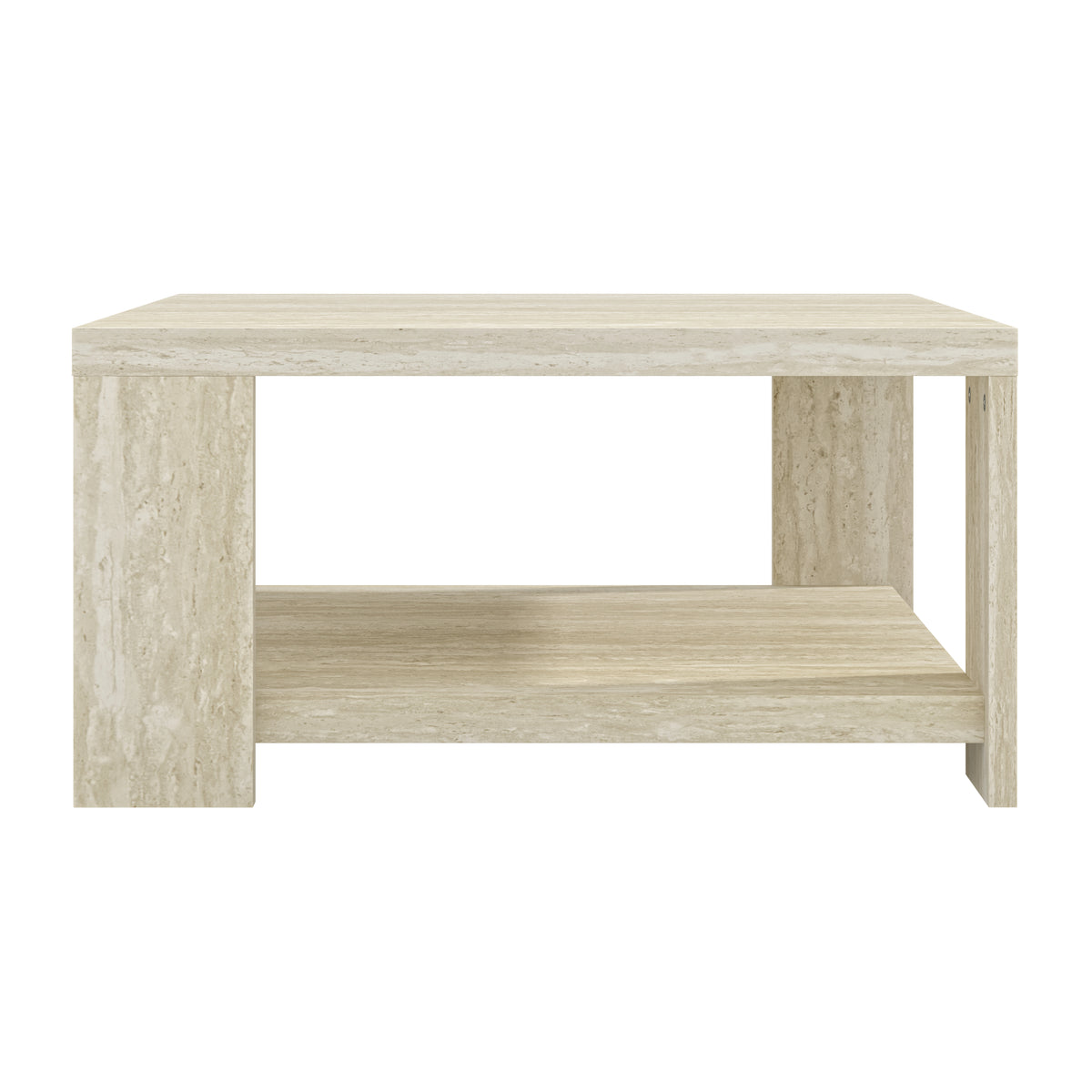 GALANO Square Coffee Table with Open Storage Shelf, 31.1", 1-Piece
