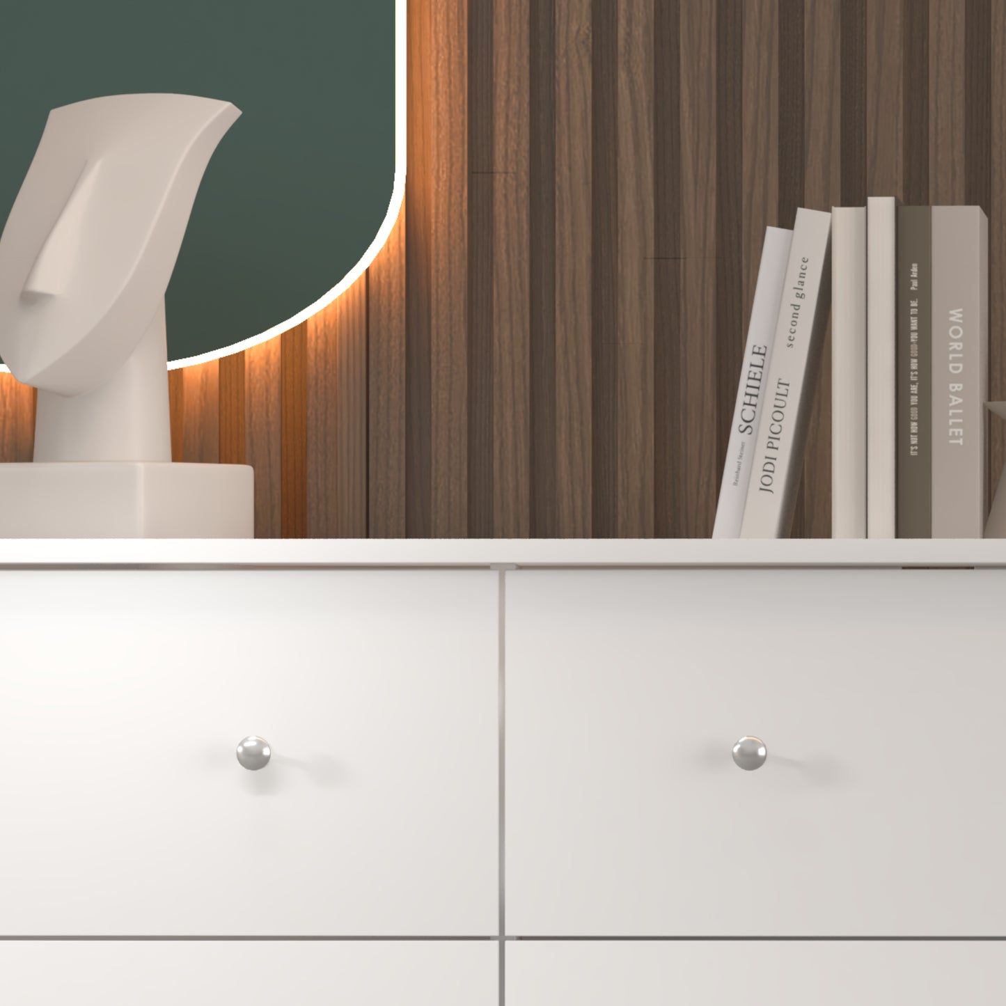 Galano 6-Drawer Double Dresser with Interlock Safety 47.0" W × 15.6" D × 31.7" H