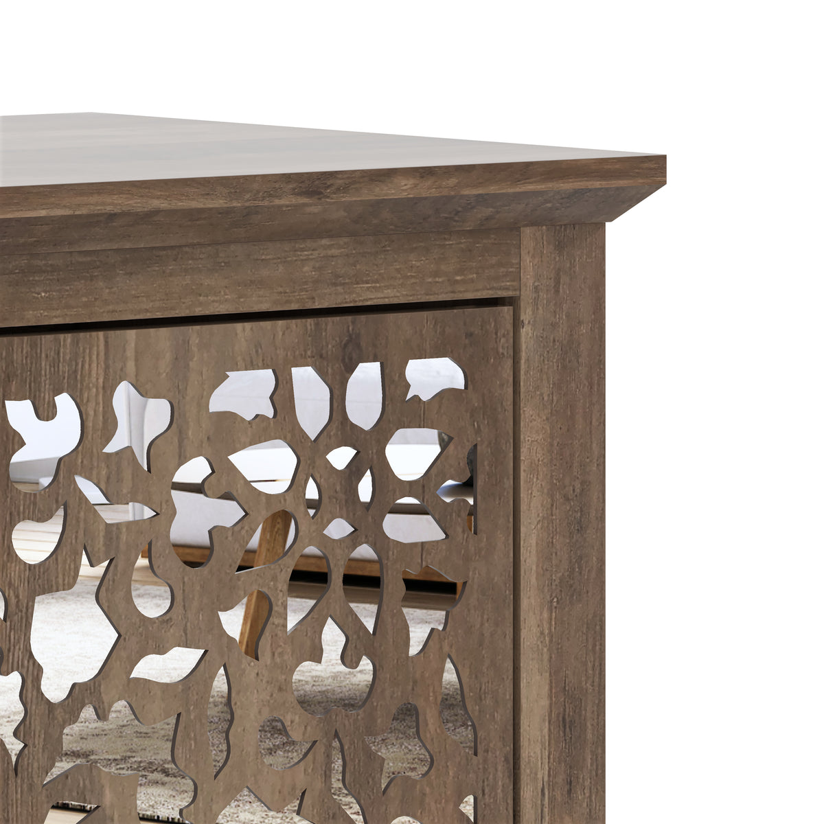 GALANO 45.7" 3-Door Sideboard with Adjustable Shelves and Cable Management