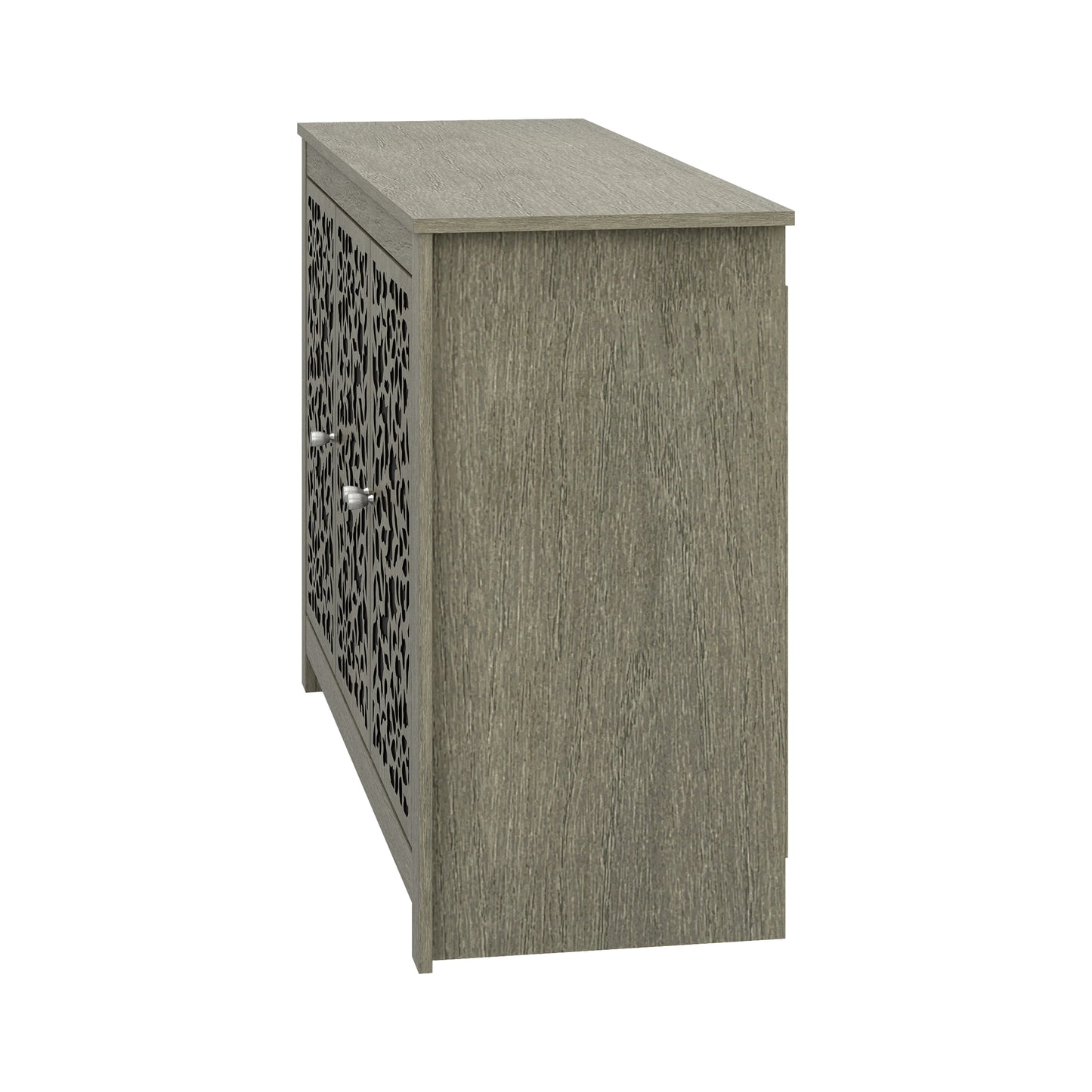 Galano 3-Door Sideboard with Decorative Cutout Doors 44.3" W × 15.7" D × 30" H
