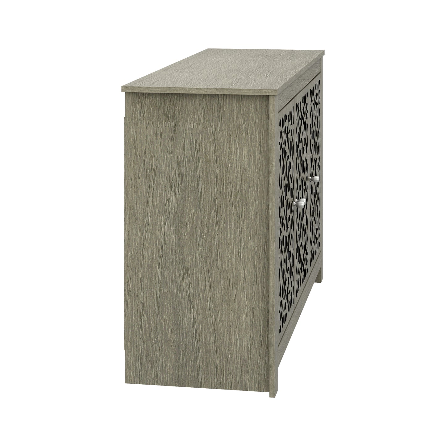 Galano 3-Door Sideboard with Decorative Cutout Doors 44.3" W × 15.7" D × 30" H