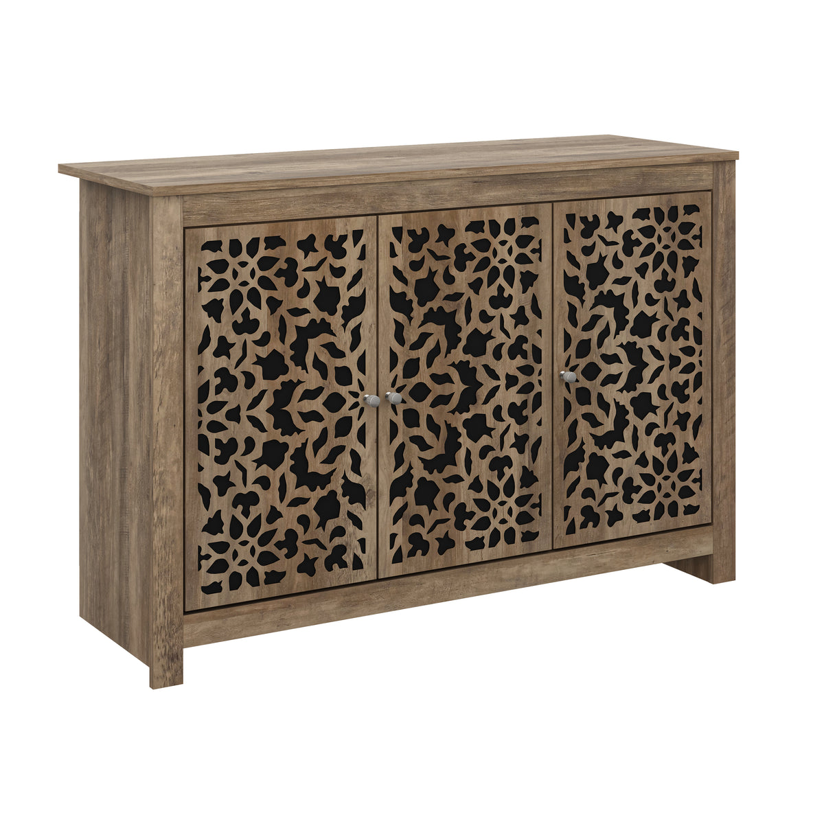 GALANO 44.3" 3-Door Sideboard with Adjustable Shelves and Cable Management