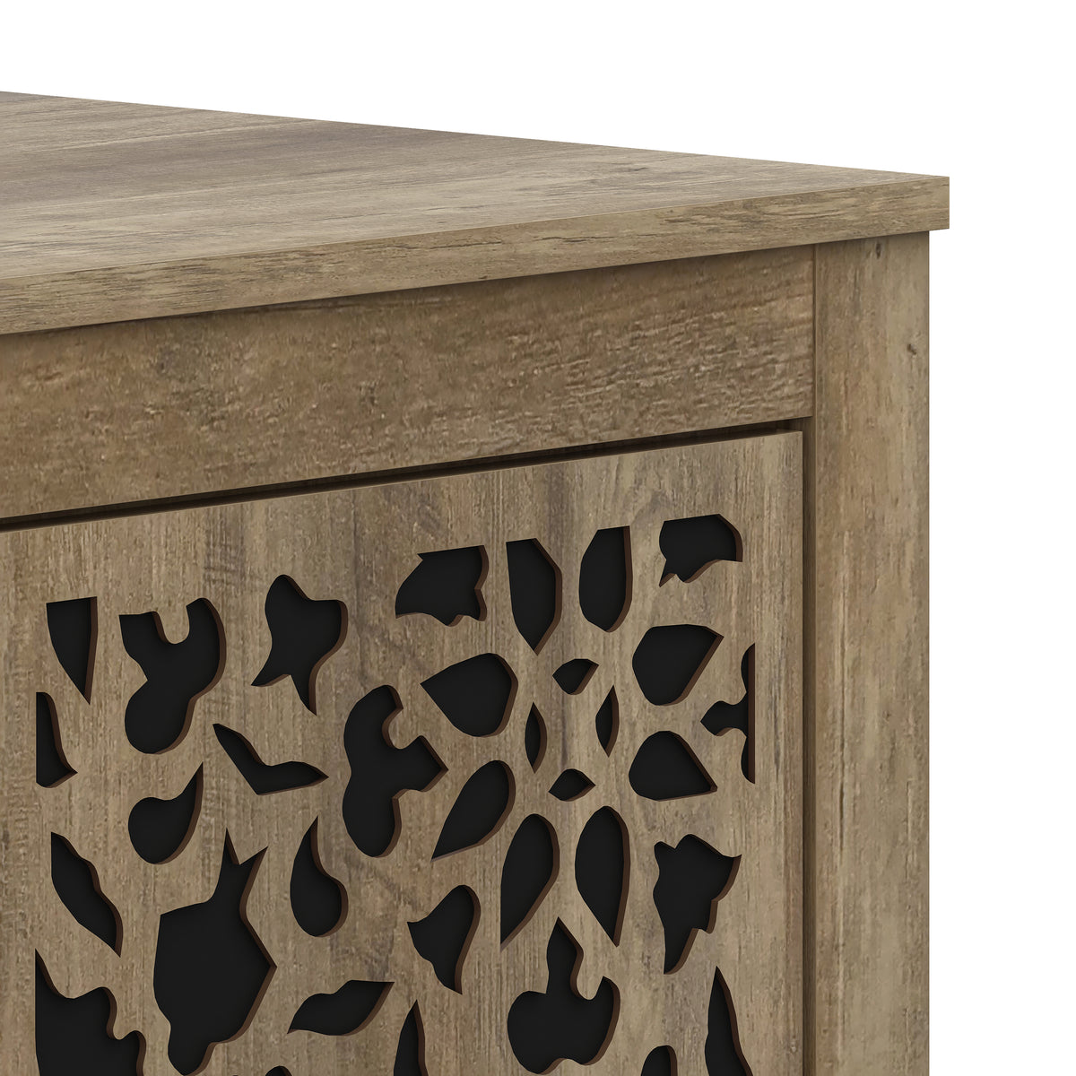 GALANO 44.3" 3-Door Sideboard with Adjustable Shelves and Cable Management