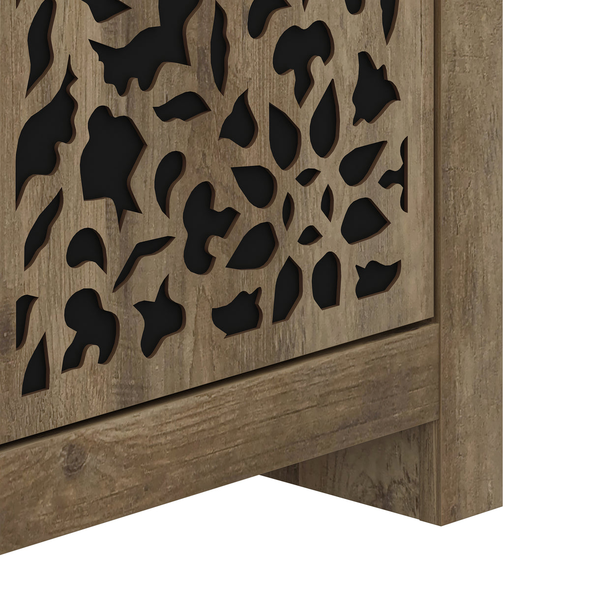GALANO 44.3" 3-Door Sideboard with Adjustable Shelves and Cable Management