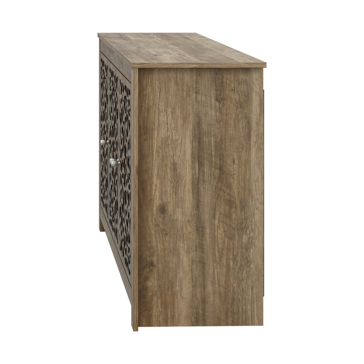 GALANO 44.3" 3-Door Sideboard with Adjustable Shelves and Cable Management