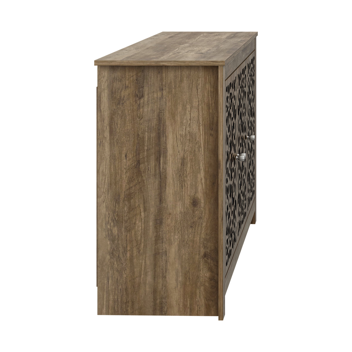GALANO 44.3" 3-Door Sideboard with Adjustable Shelves and Cable Management