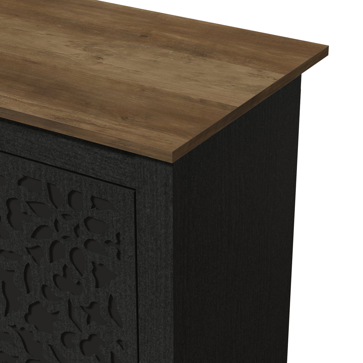 GALANO 44.3" 3-Door Sideboard with Adjustable Shelves and Cable Management