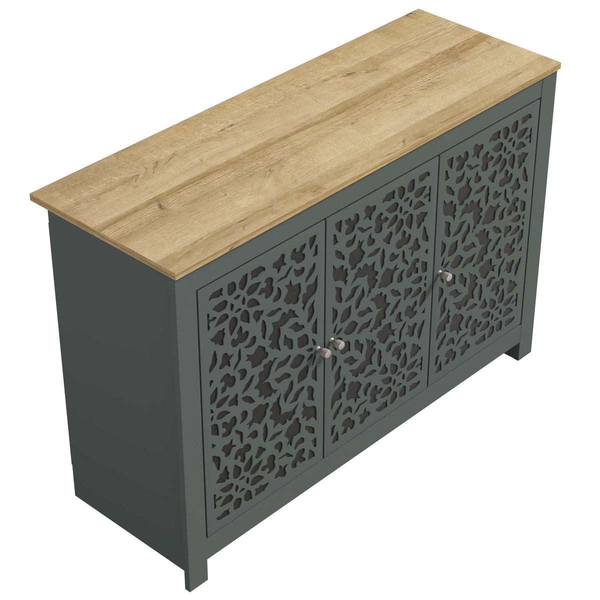 GALANO 44.3" 3-Door Sideboard with Adjustable Shelves and Cable Management