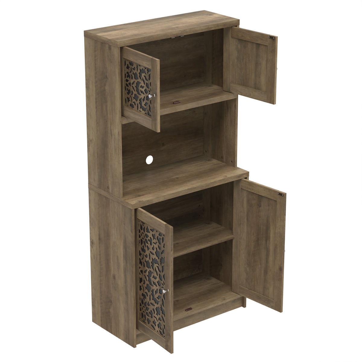 GALANO Kitchen Pantry Cabinet with 4 Doors, 61.5 in. Tall