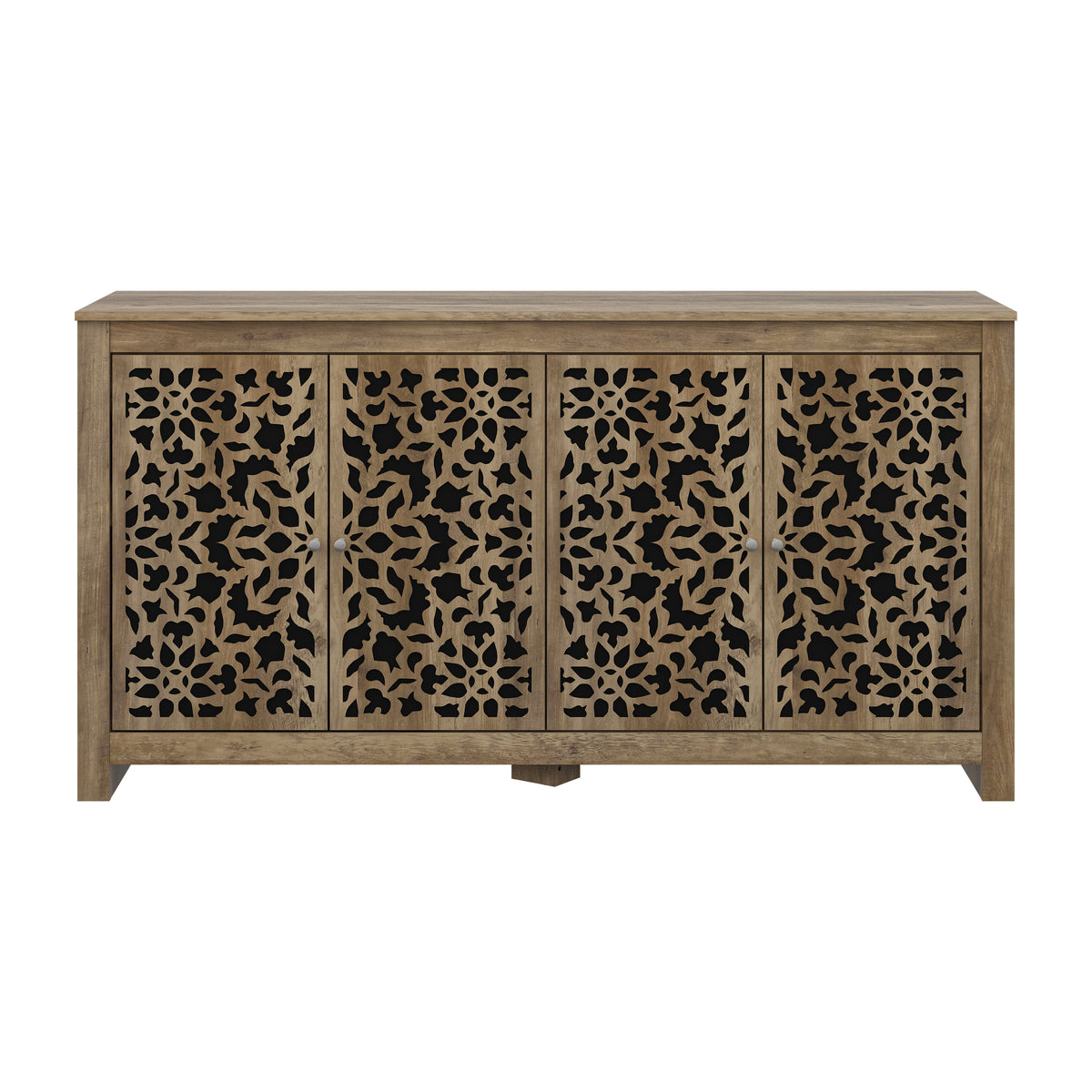 GALANO 58.4" Sideboard with 4 Doors and Adjustable Shelves