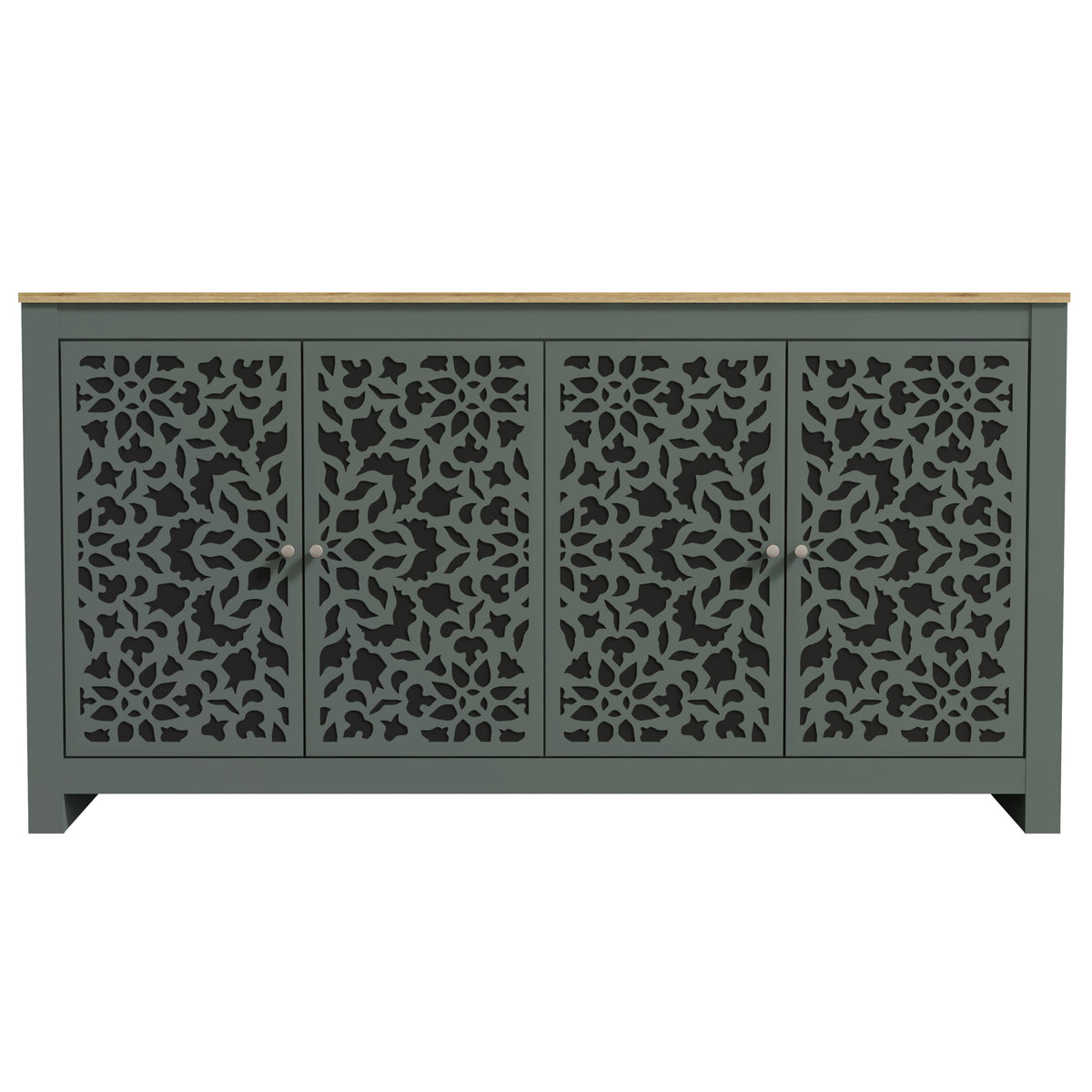 GALANO 58.4" Sideboard with 4 Doors and Adjustable Shelves