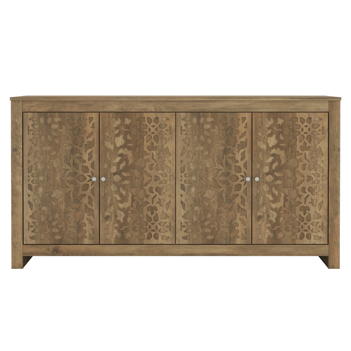 GALANO 45.7" 3-Door Sideboard with Adjustable Shelves and Cable Management