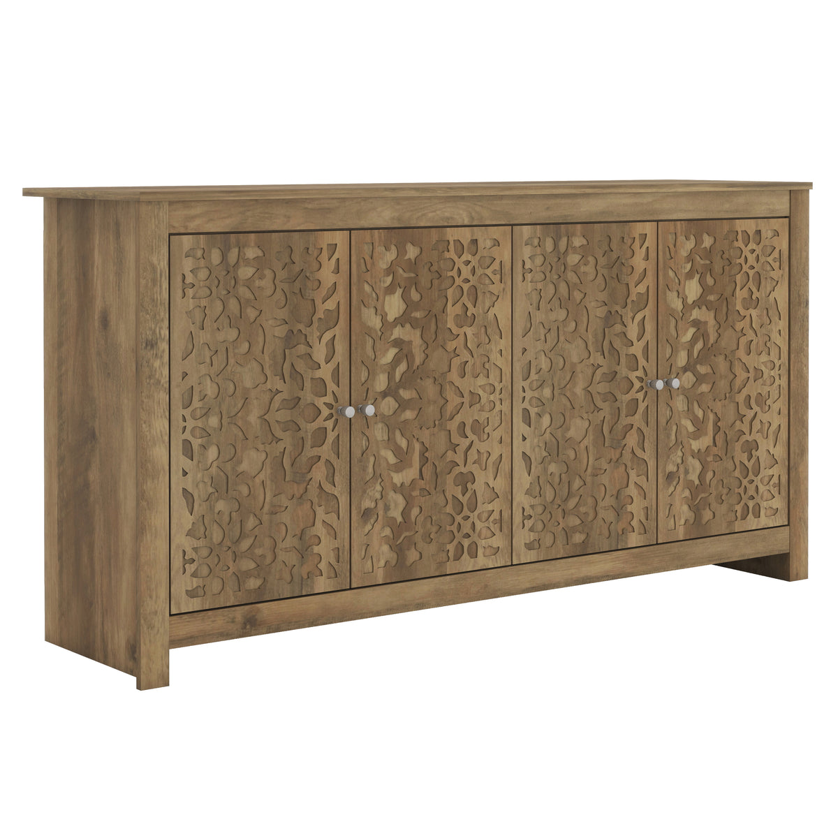 GALANO 45.7" 3-Door Sideboard with Adjustable Shelves and Cable Management