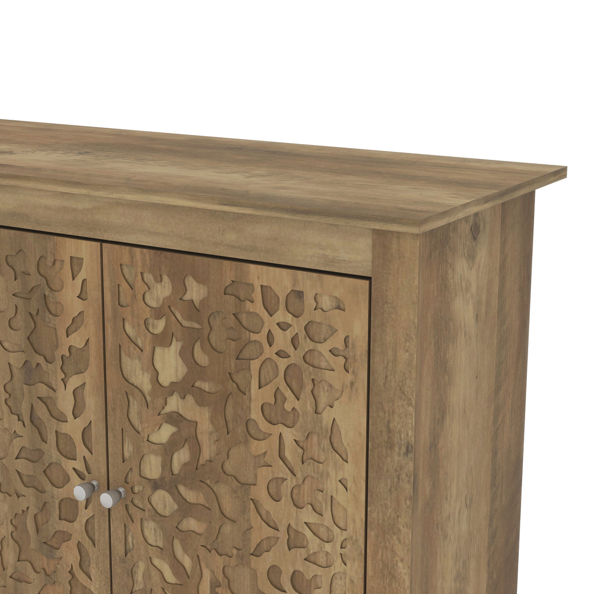 GALANO 45.7" 3-Door Sideboard with Adjustable Shelves and Cable Management