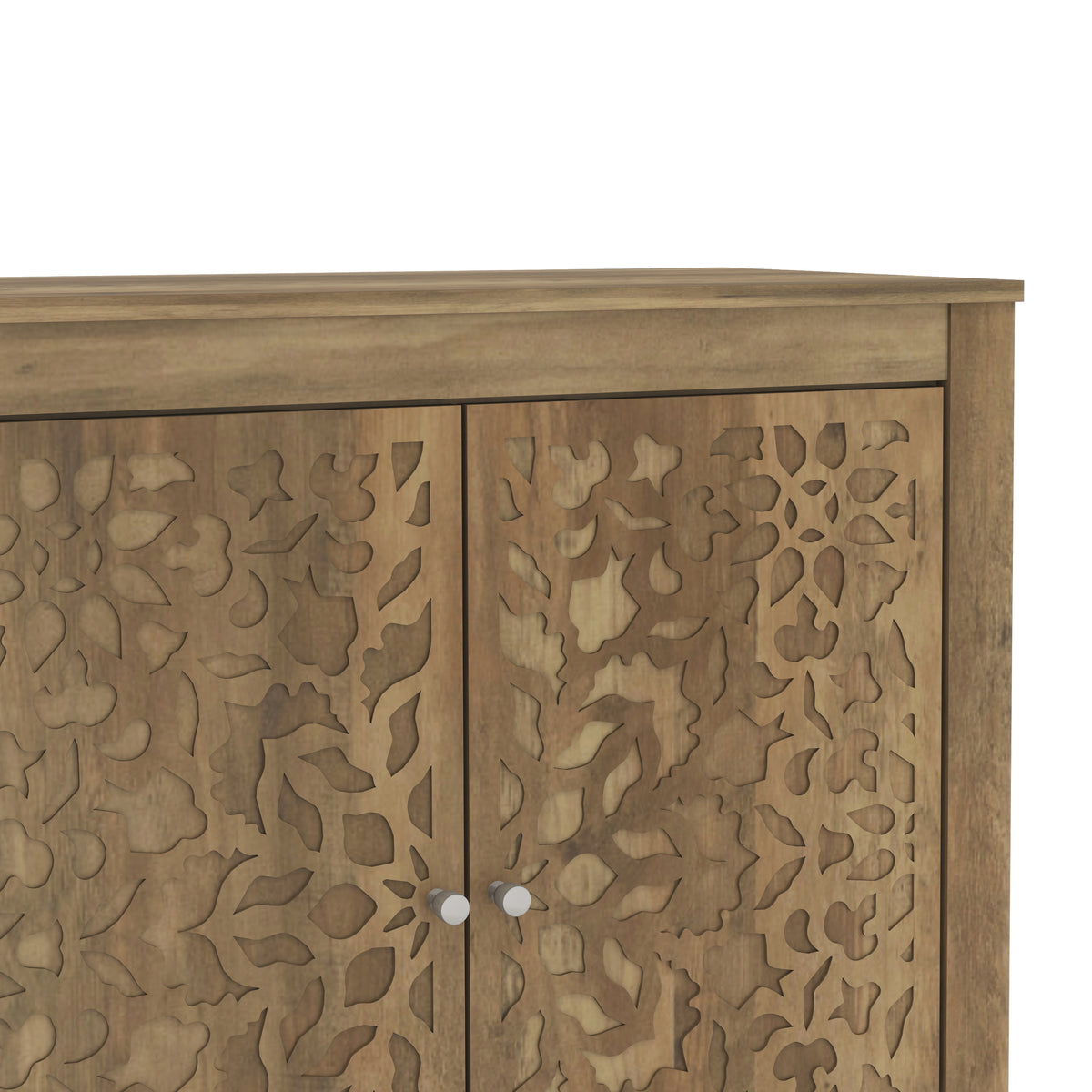 GALANO 45.7" 3-Door Sideboard with Adjustable Shelves and Cable Management